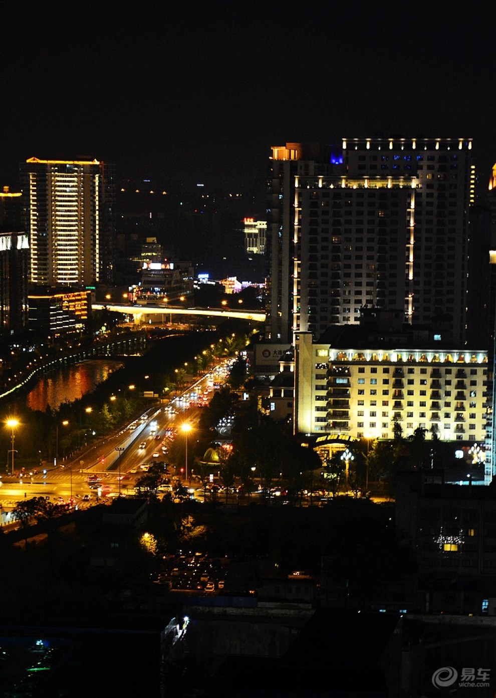 成都夜景俯拍