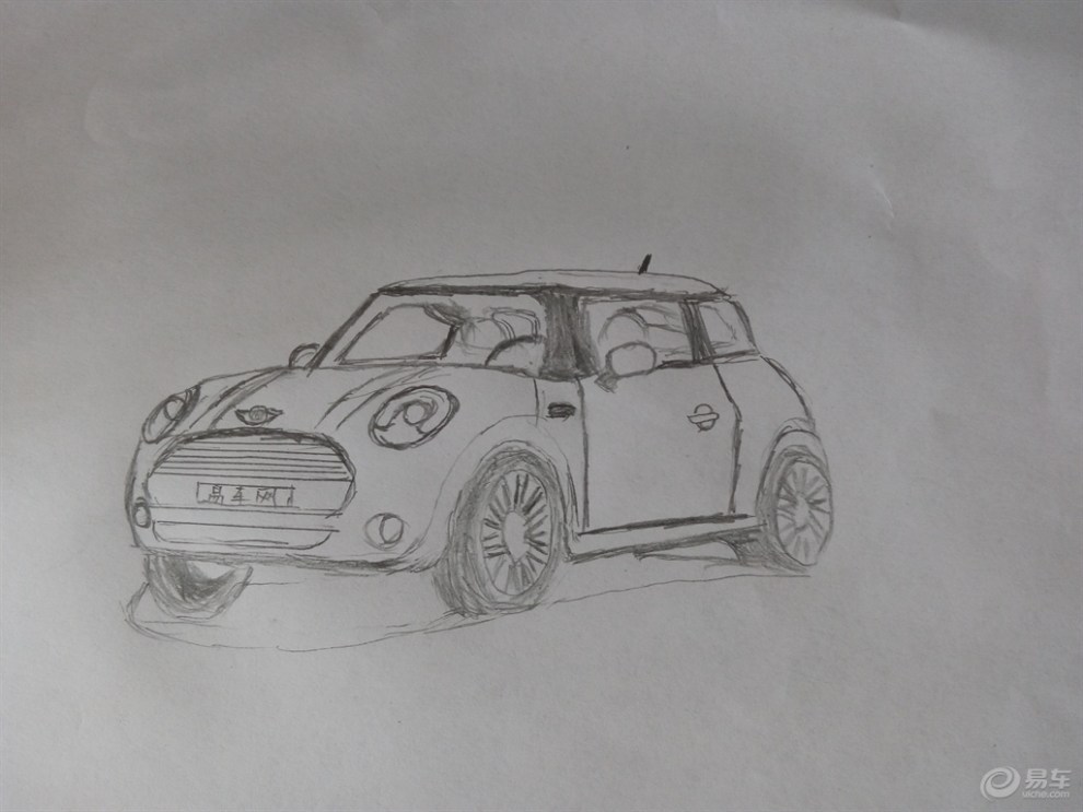 【【我画mini】红色mini,我的梦想,我的画】_画汽车