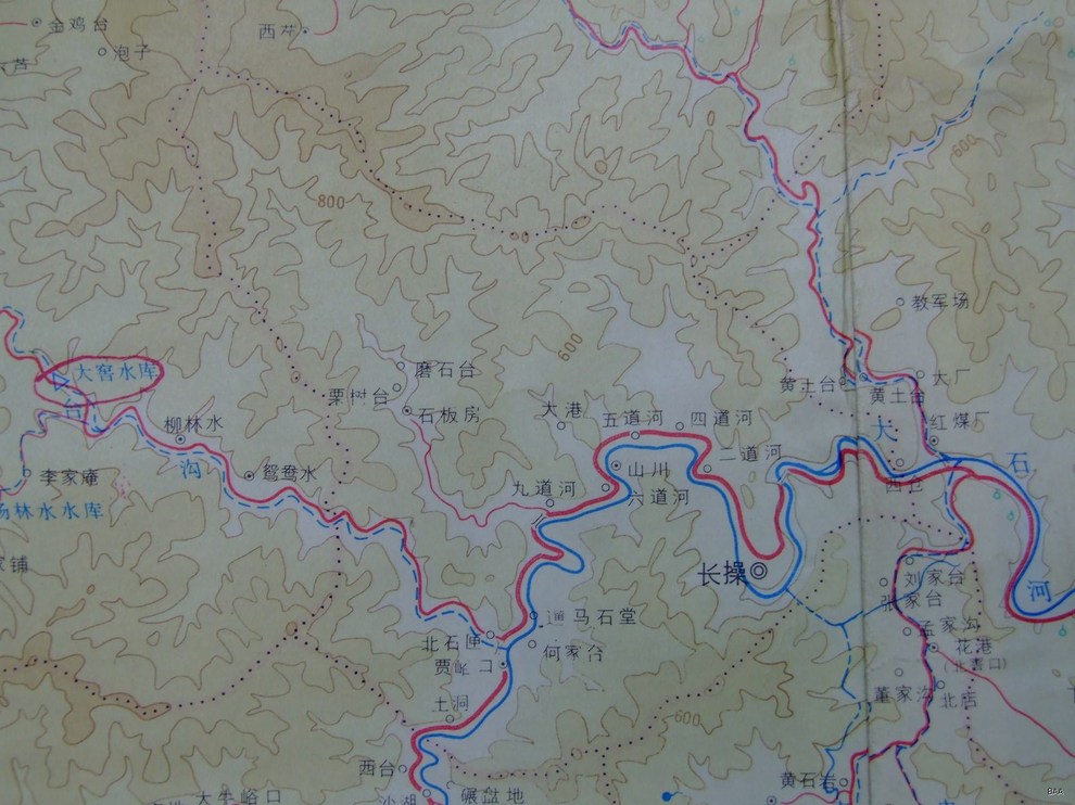 房山地图(83版带等高线的)图片
