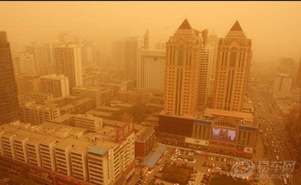 昨天兰州的沙尘暴(图)