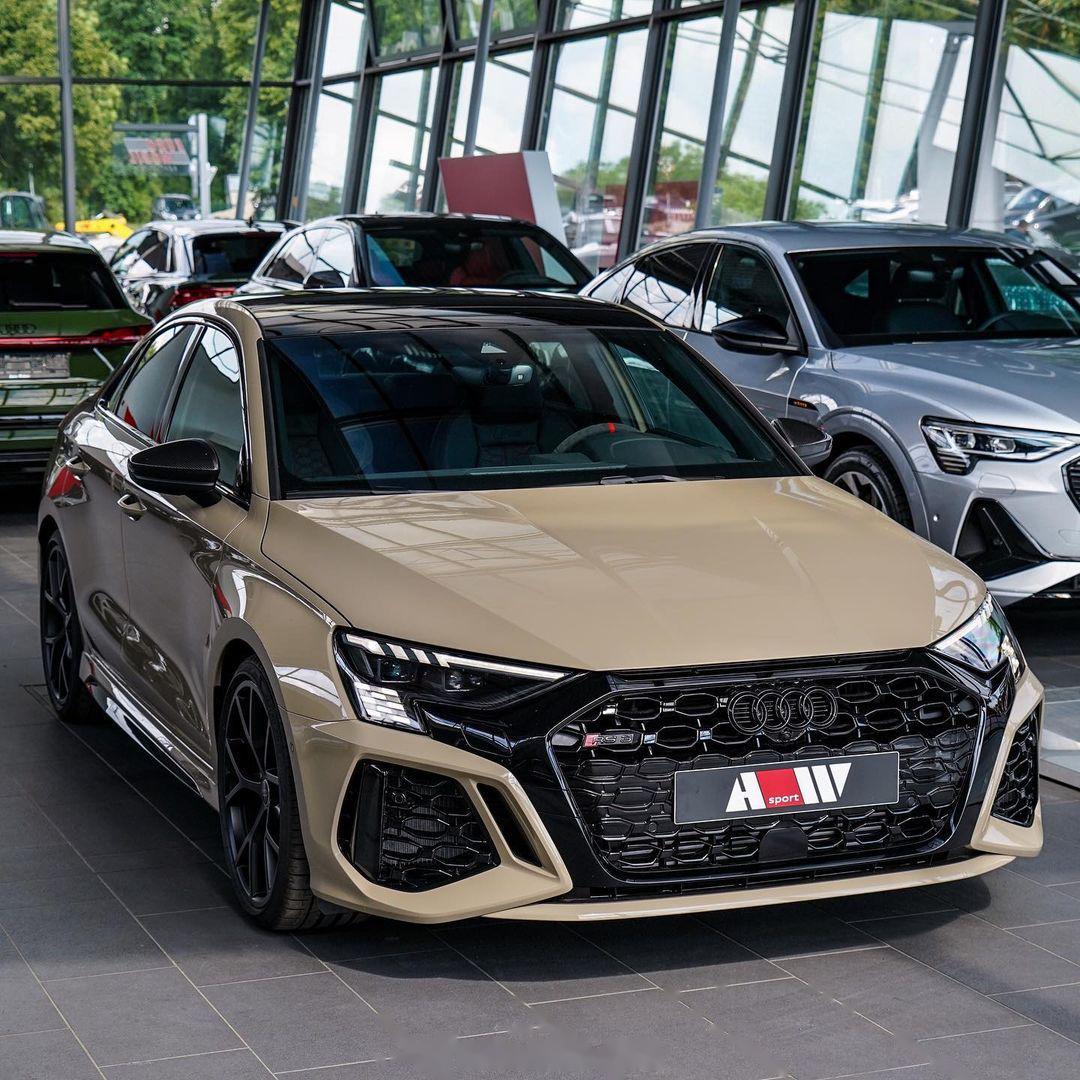 拿铁色|audi rs3 in mocha latte color #奥迪rs3