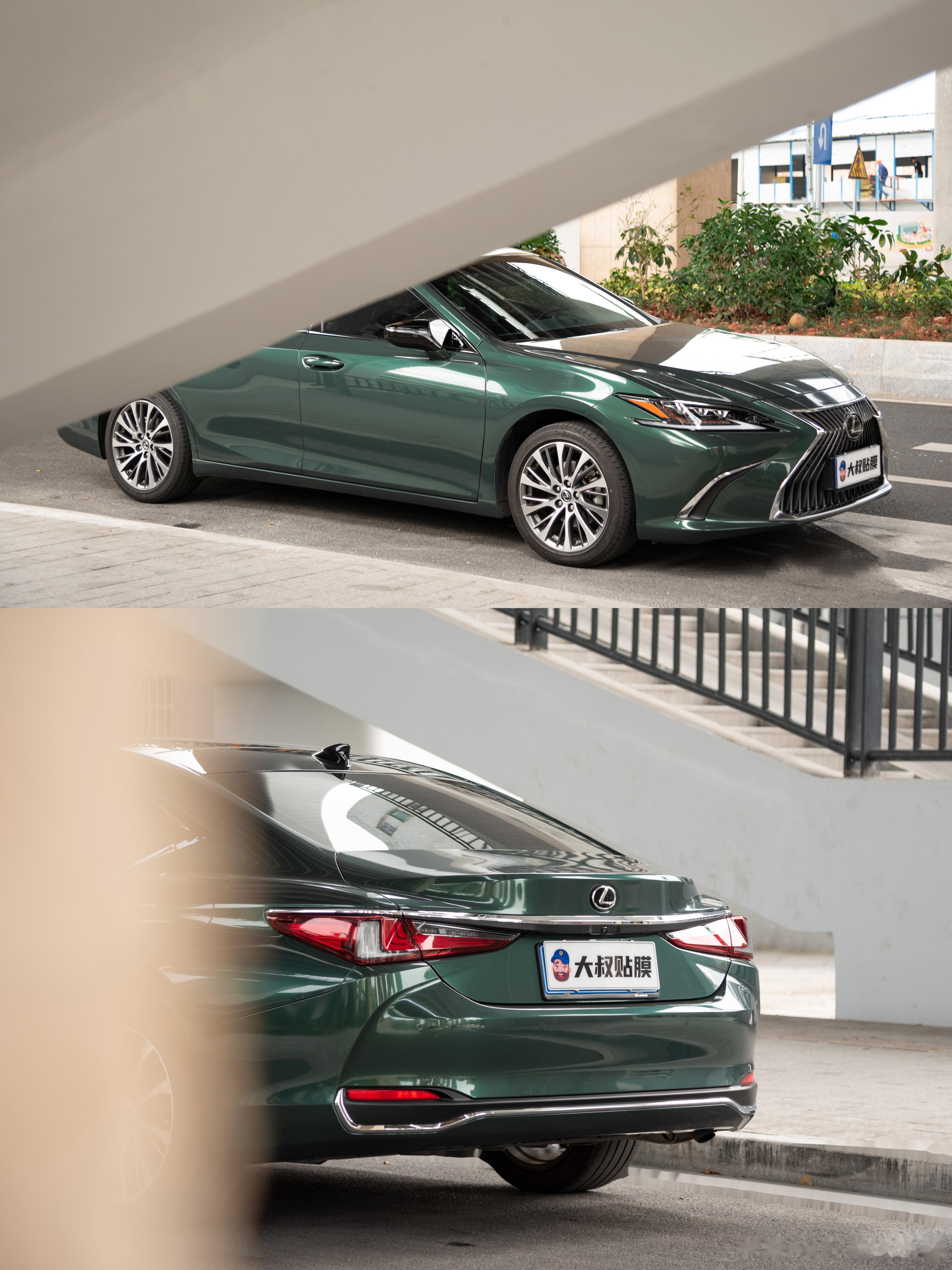 ax改色膜##ax改色案例# 雷克萨斯es300h改色「哥特兰绿」 宾利欧浇g