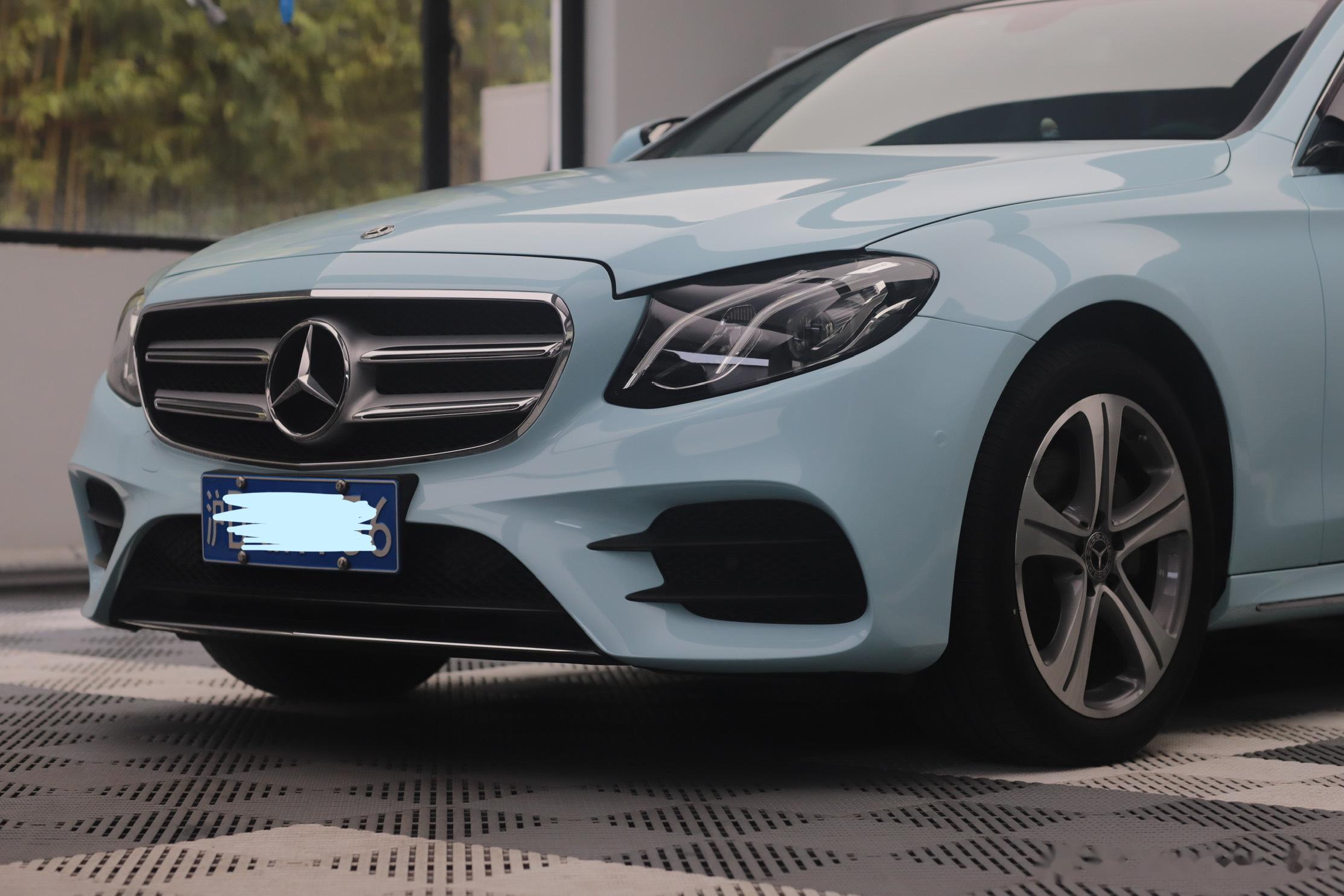 奔驰改色_水晶冰川蓝