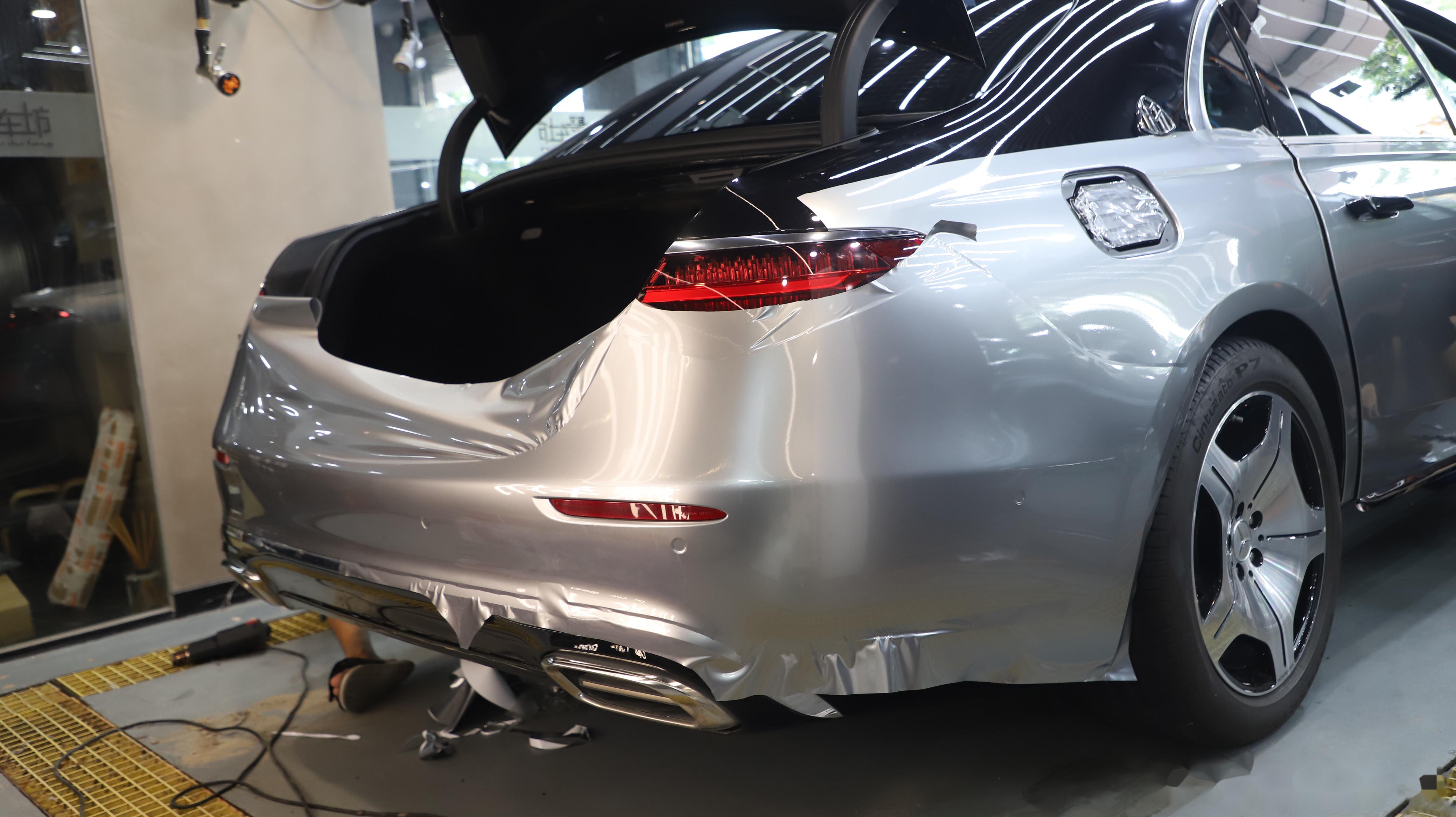 迈巴赫s480施工改色膜cys液态金属银