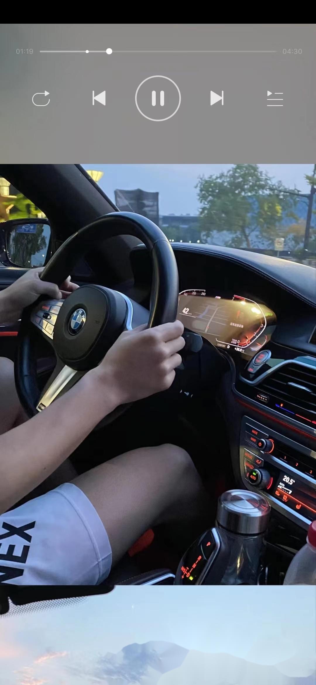 宝马三系试驾中