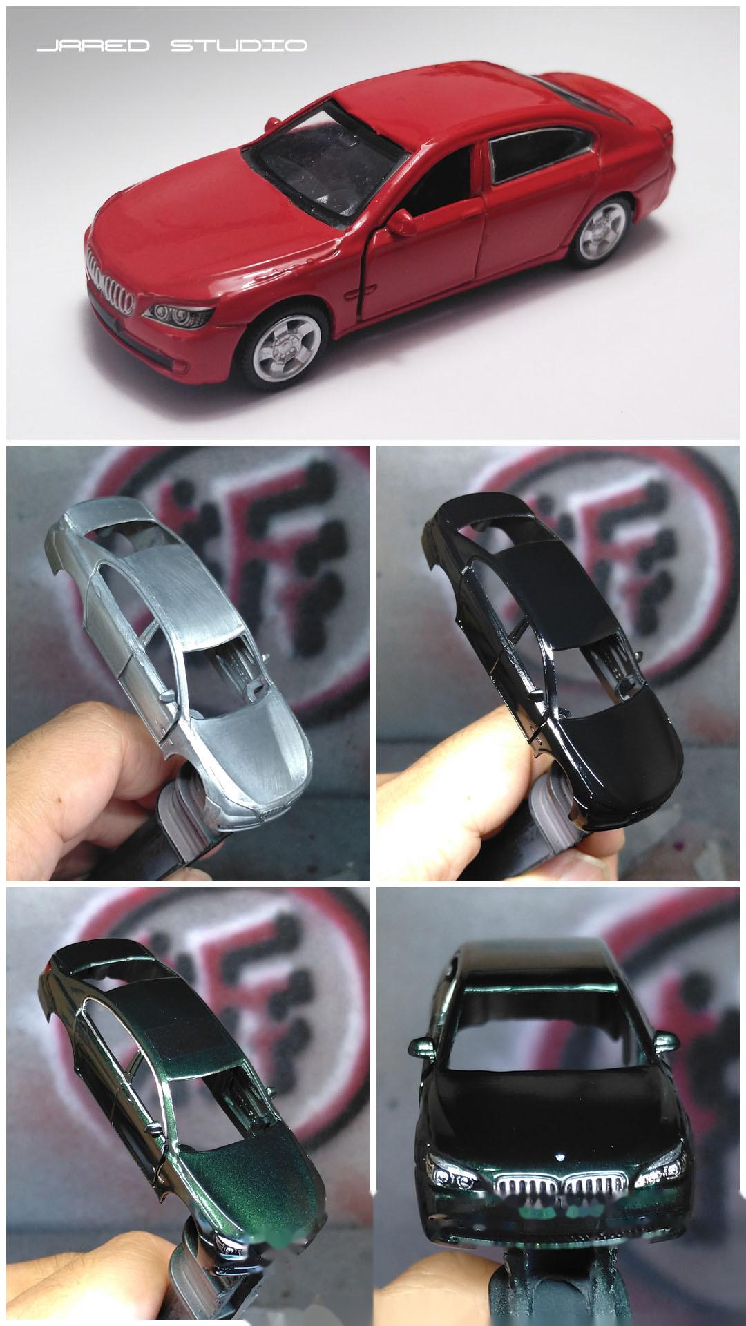 铁车之尊##合金车模##宝马750i# 完工一辆铁车之尊的宝马7系仿真化