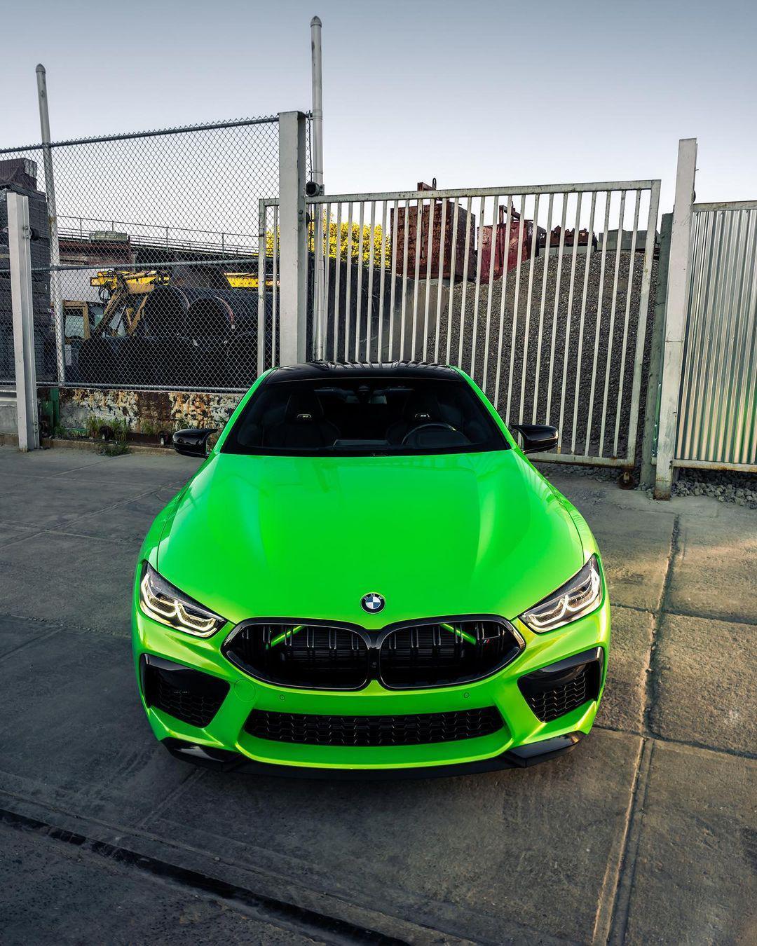 green-color-bmw-m8-m8-car-undefined