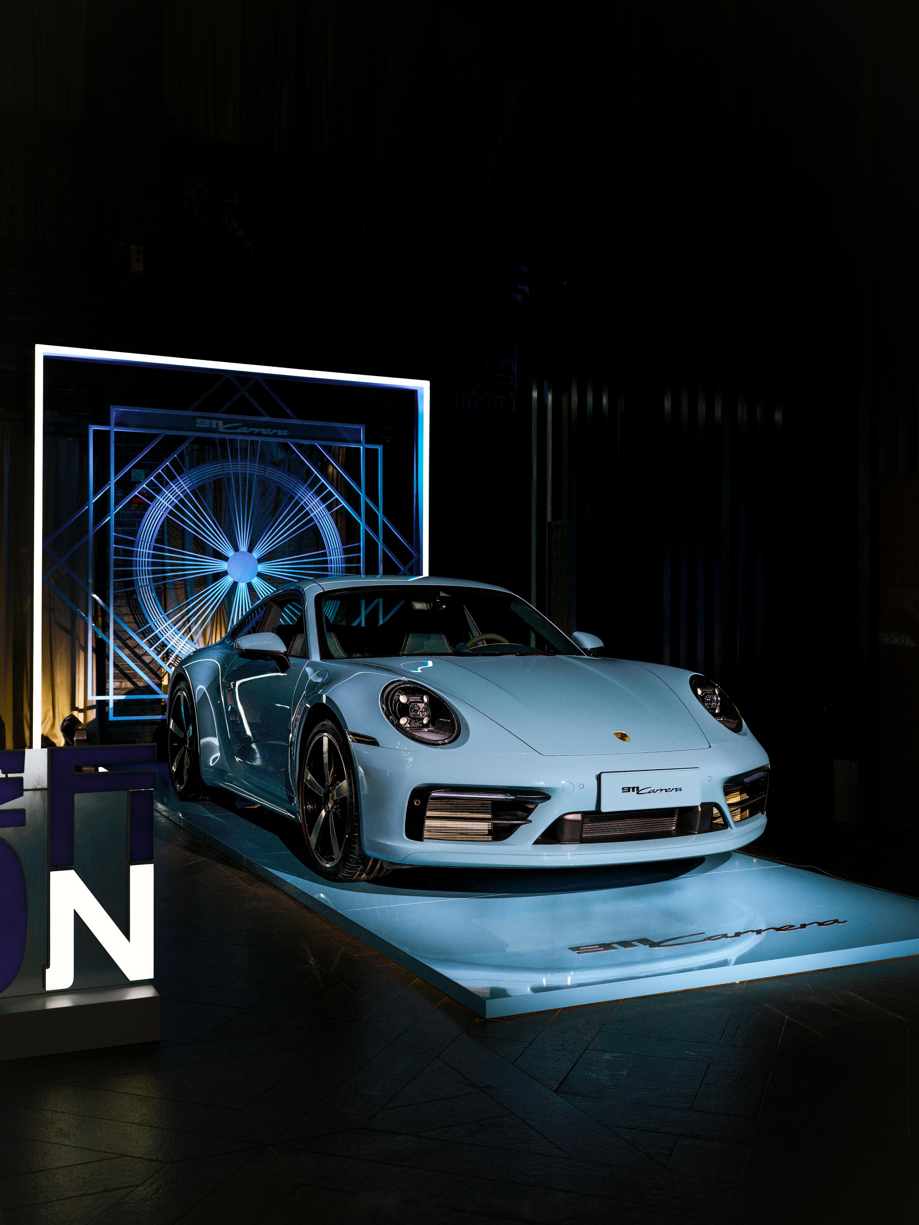 实拍919191保时捷911999999 全新个性化定制色97海湾蓝