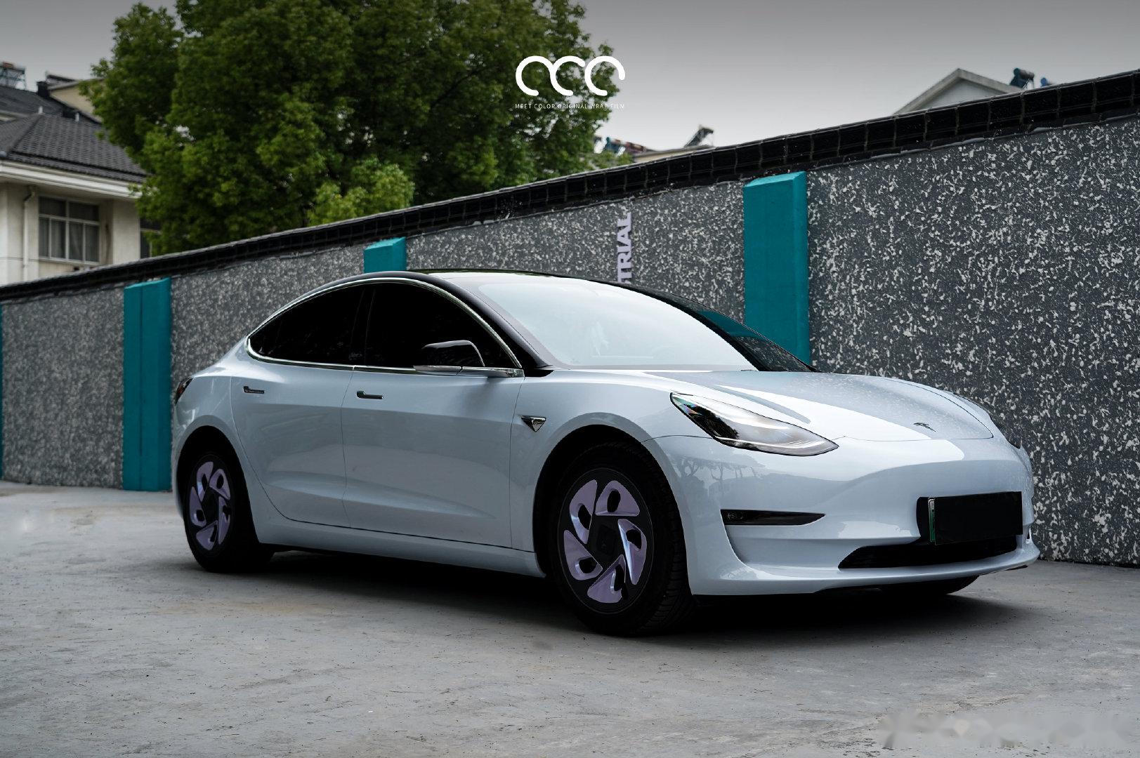 PET莫迪灰&特斯拉Model 3 平而不淡，淡而不平，它就是灰色， 源于色彩的_Model 3社区_易车社区