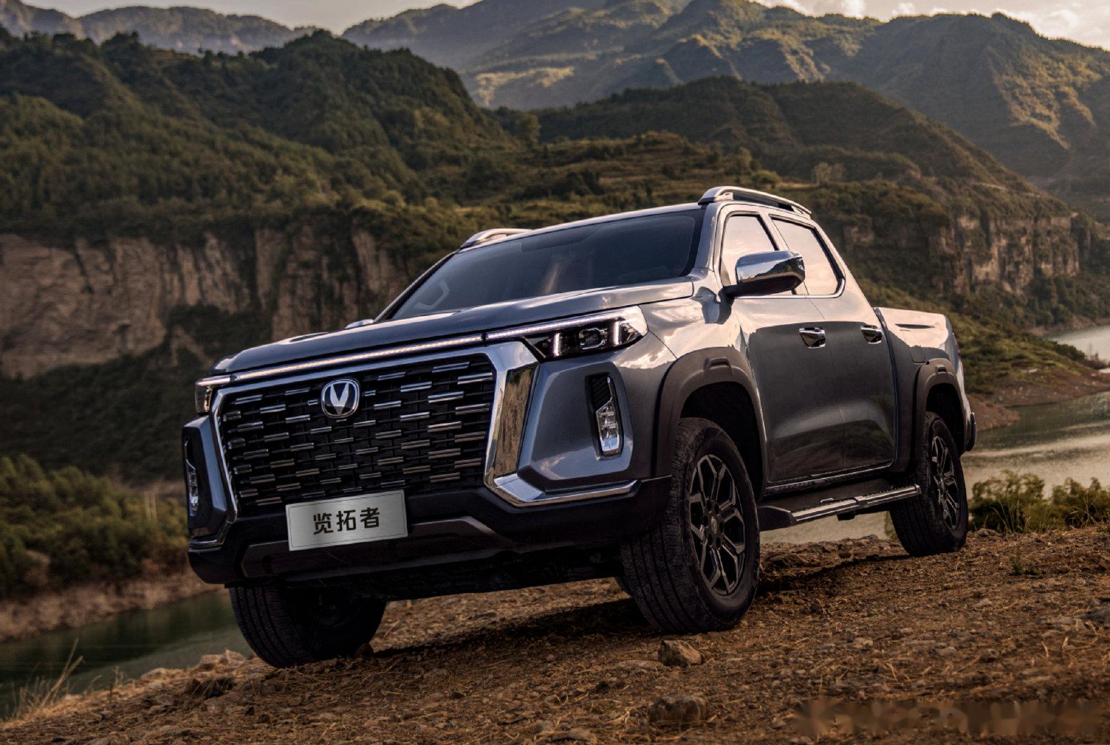 这是你要的潮车吗# 长安全新皮卡览拓者,车身尺寸5600/1930/1865m