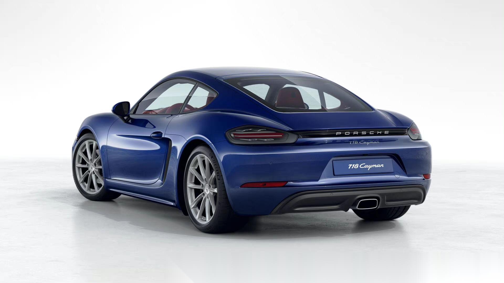 保时捷 718 cayman 龙胆蓝/波尔多红 现车优惠3个点,优惠后售价68.