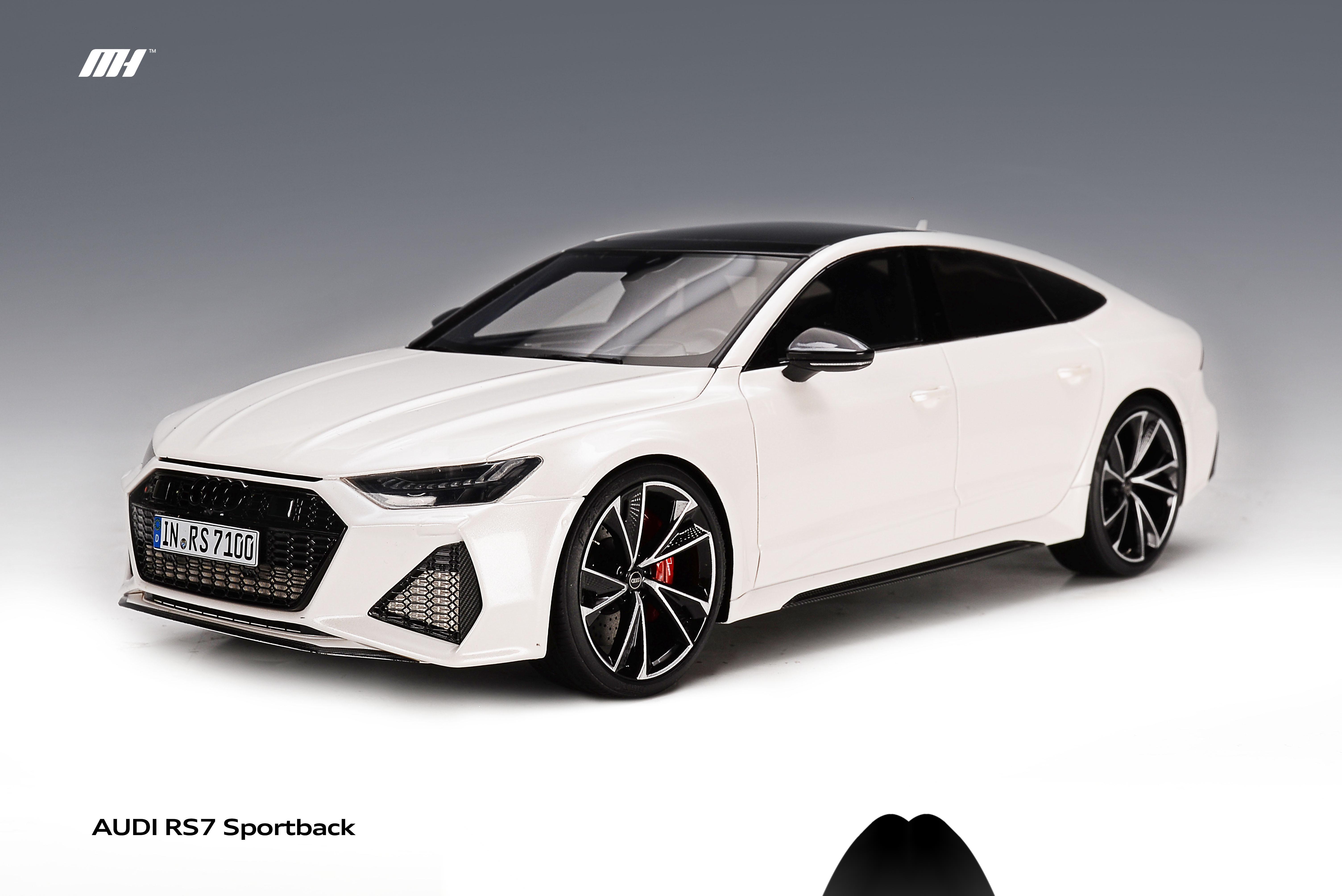 motorhelix118比例树脂精品系列奥迪rs7珠光白