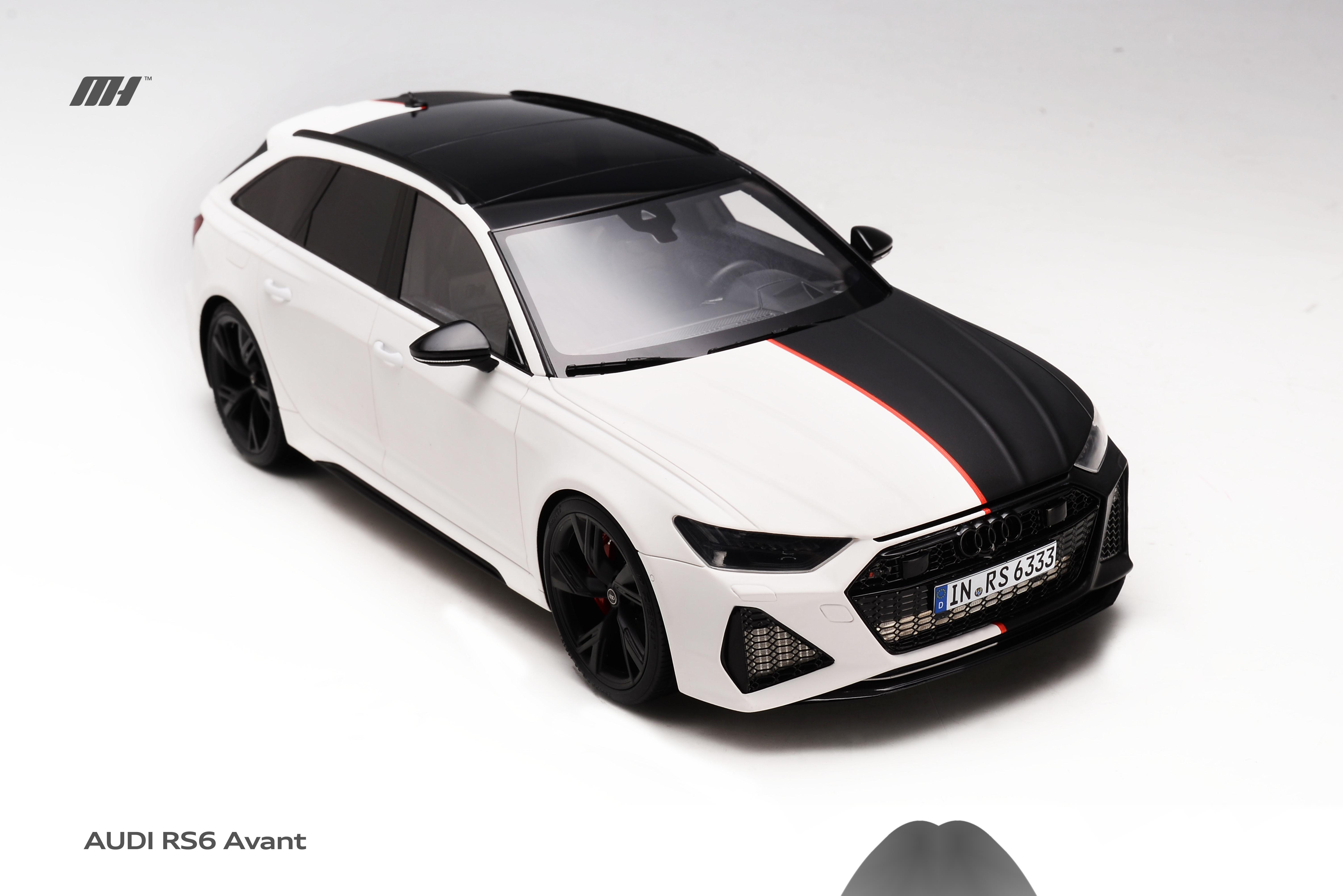 motorhelix 1:18比例树脂精品系列 奥迪 rs6 ——黑白双色 _车模型