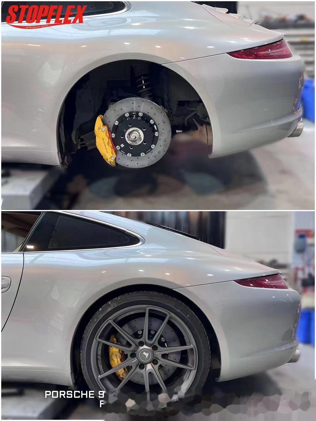 保时捷911前六后四陶瓷刹车套装78 -前轮gt3六活塞卡钳 stopflex 4