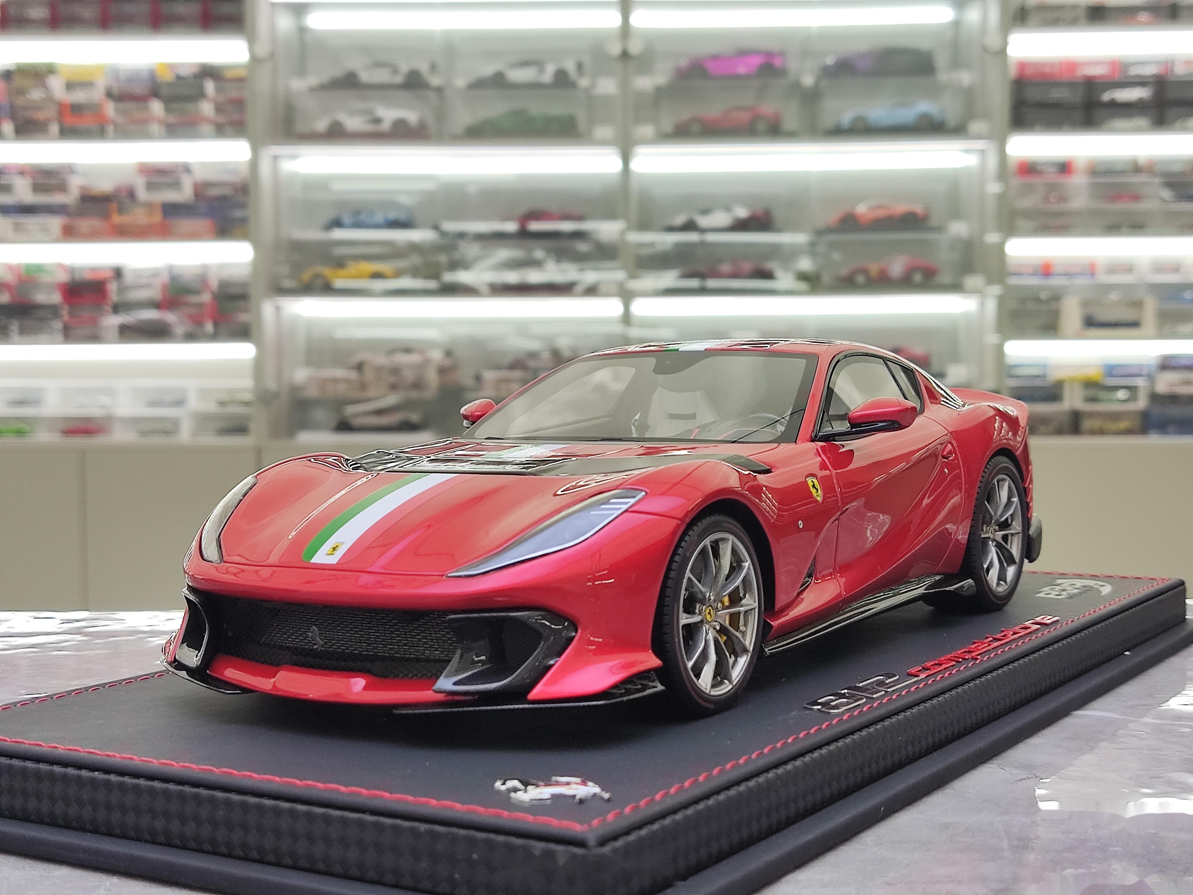 bbr 1/18 法拉利 812competizione 金属红