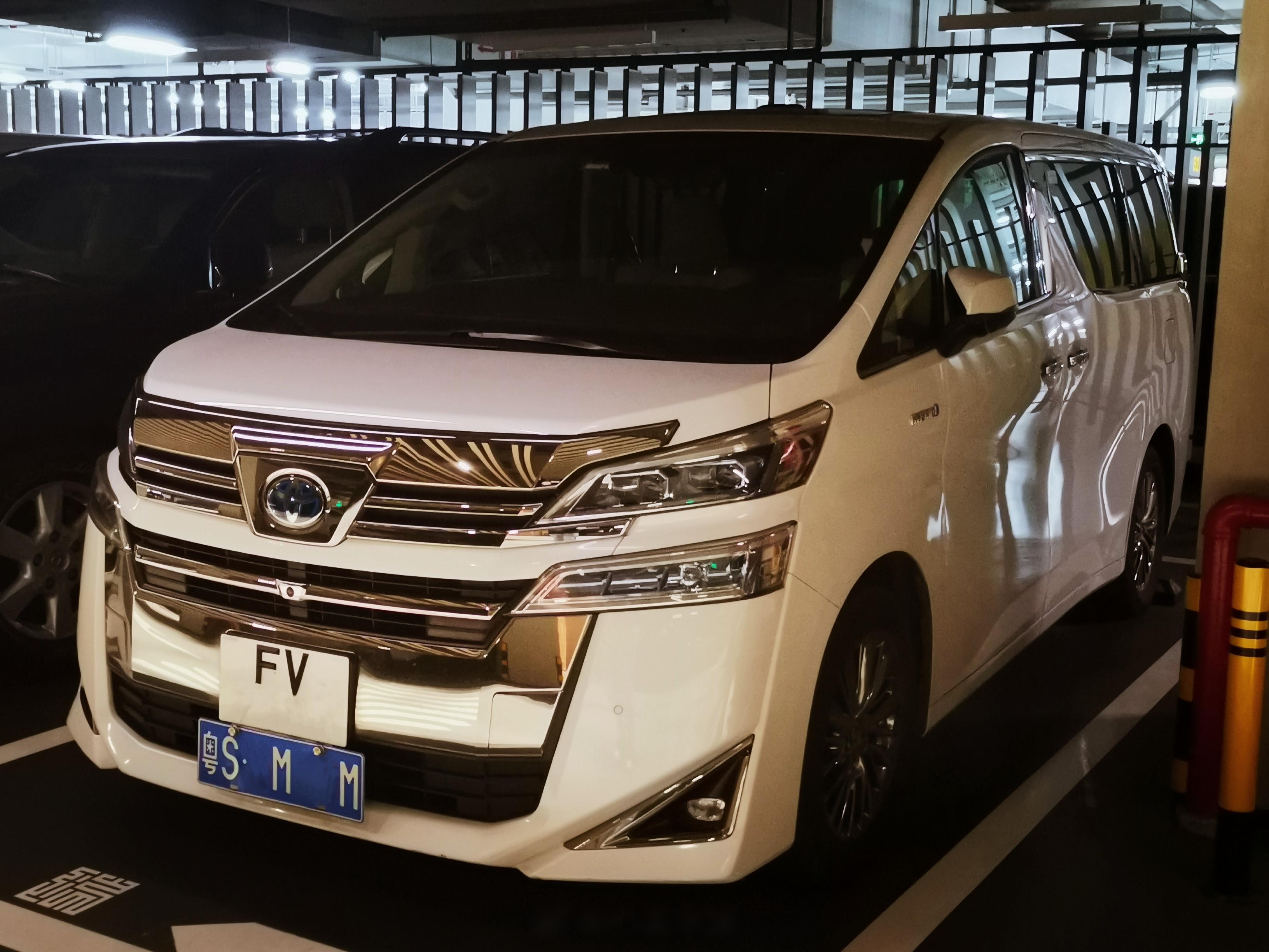 图1,中港威尔法/埃尔法 粤港埃尔法不少见 但是在这里能连着遇到俩