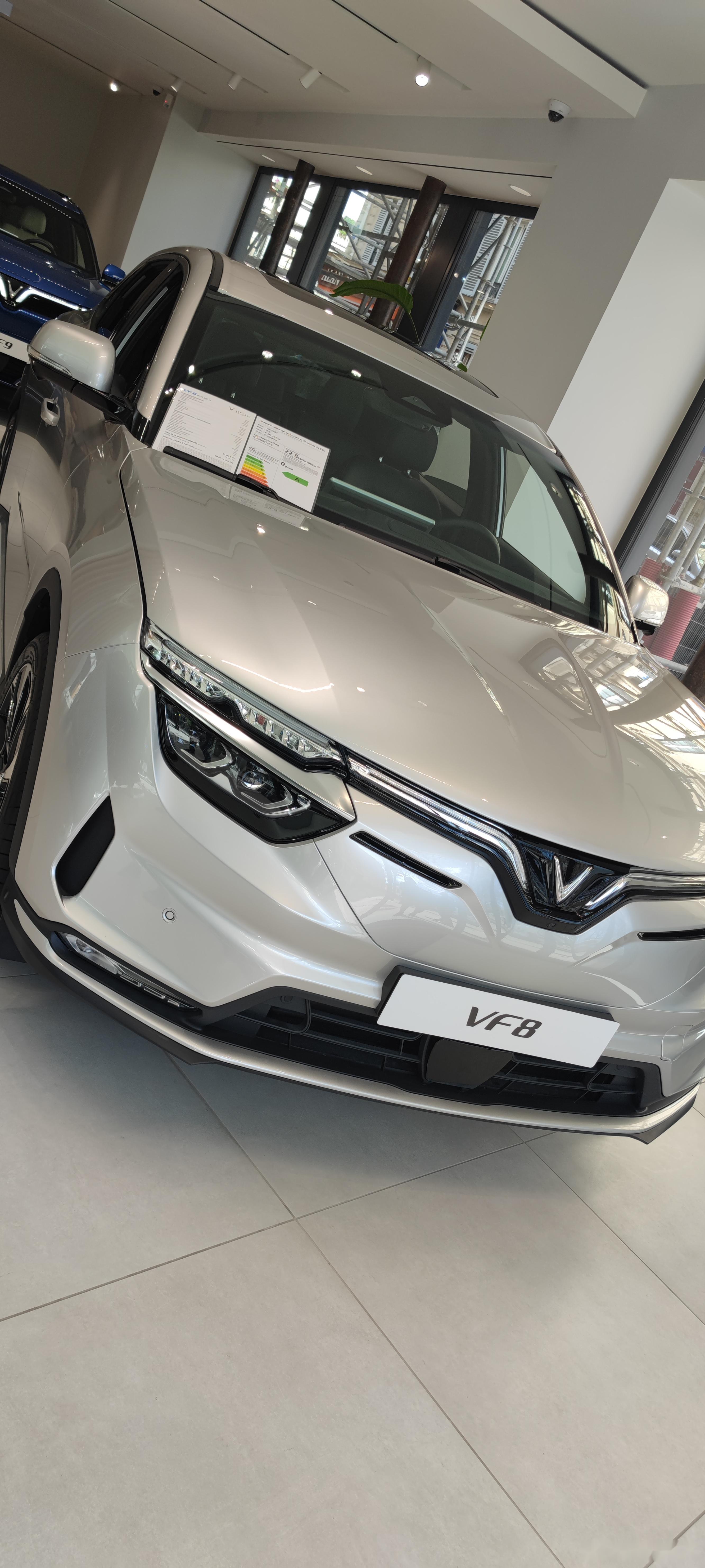 94越南新能源汽车品牌vinfast在法国的门店,型号有vf9,vf8. 94v