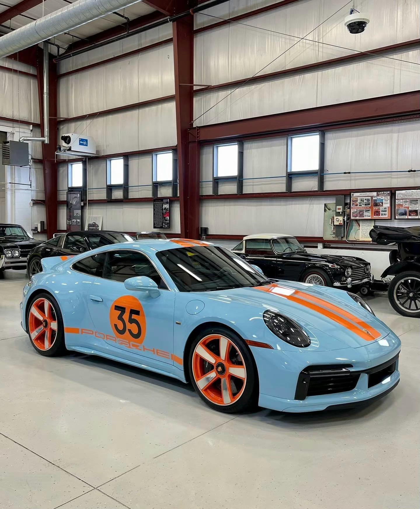 海湾石油涂装 porsche 911 sport classic99_汽车杂谈社区_易车社区