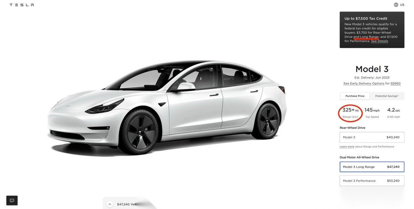 model 3 长续航版,疑似采用磷酸铁锂电池5 月 3 日消息,特斯拉美国