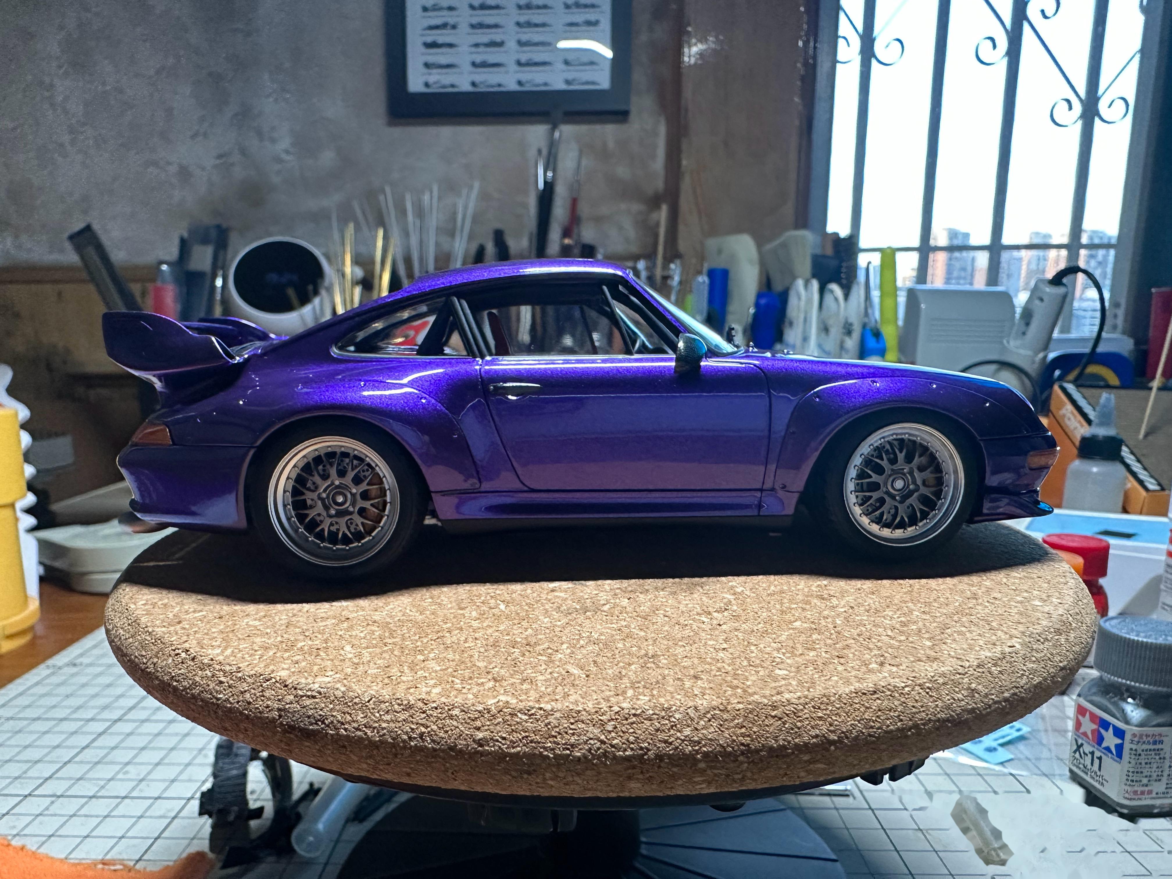 520的快乐!田宫保时捷gt2汽车模型