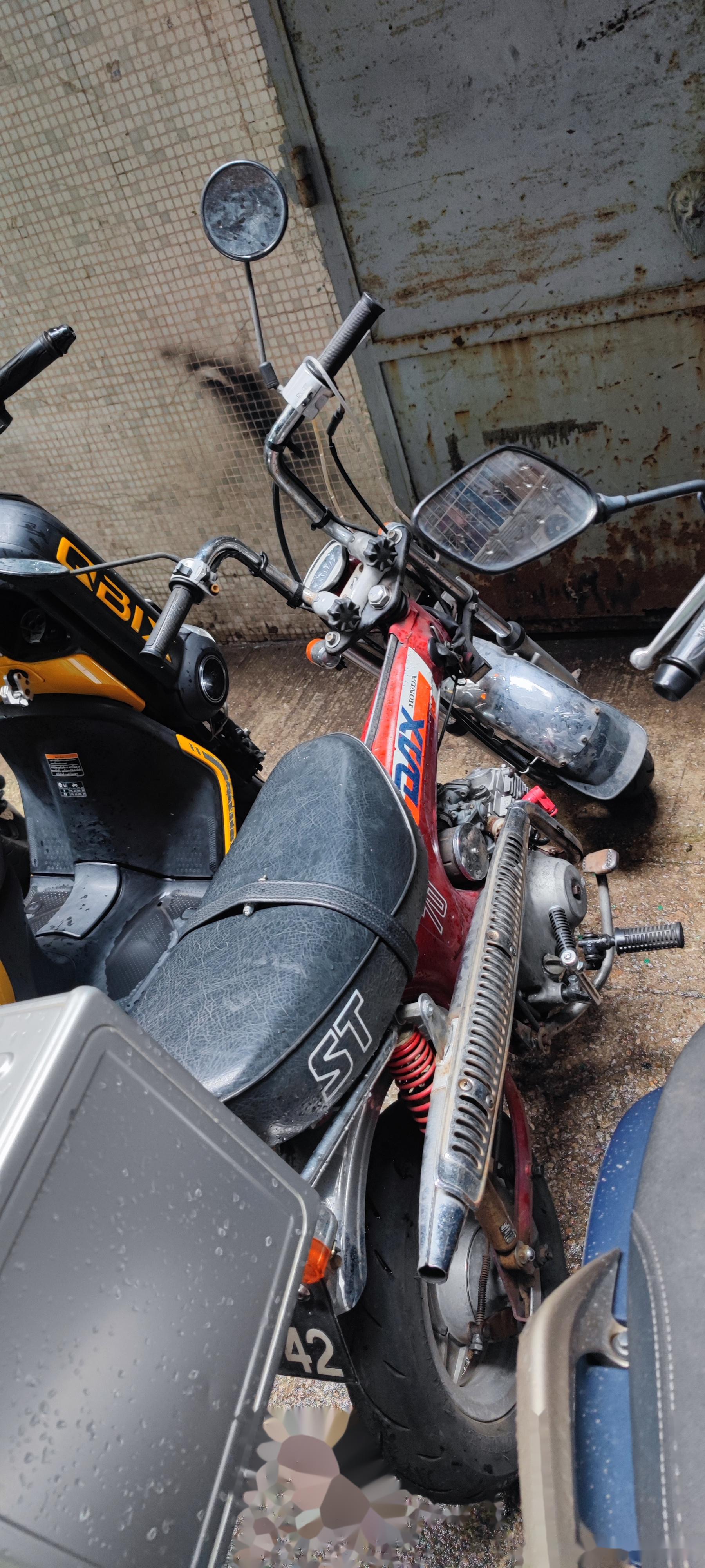 在澳门看到几部日本原装进口的honda dax本田长颈鹿摩托车,又能代步