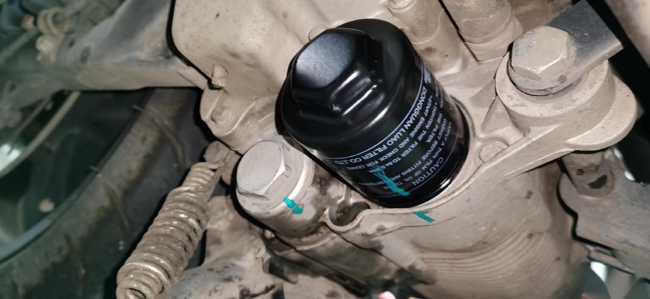 记录100辆车保养 第二辆 *宗申比亚乔x7定期保养更换机油,机滤(放油