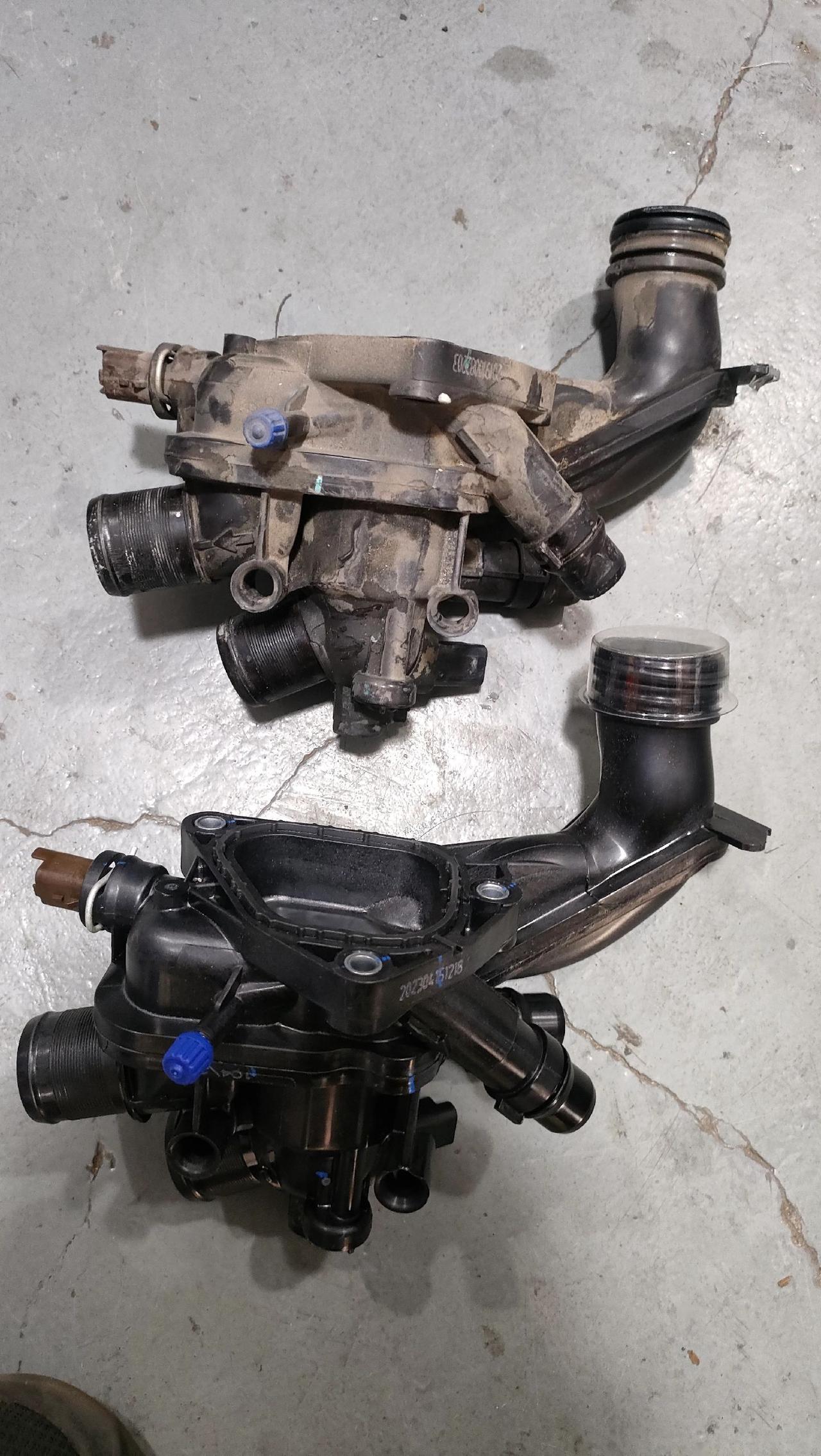 东风标致408电子节温器漏水,更换原厂电子节温器._标致408社区_易车社