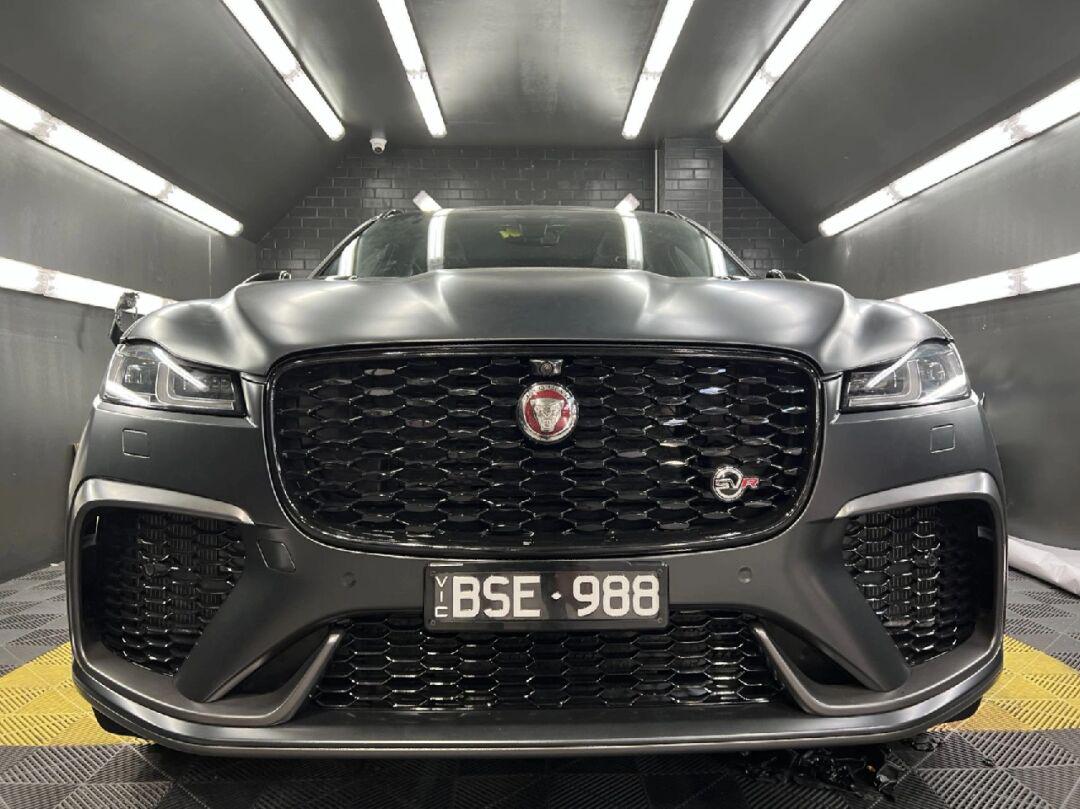 墨尔本汽车改色|捷豹f-pace磨砂灰改色膜