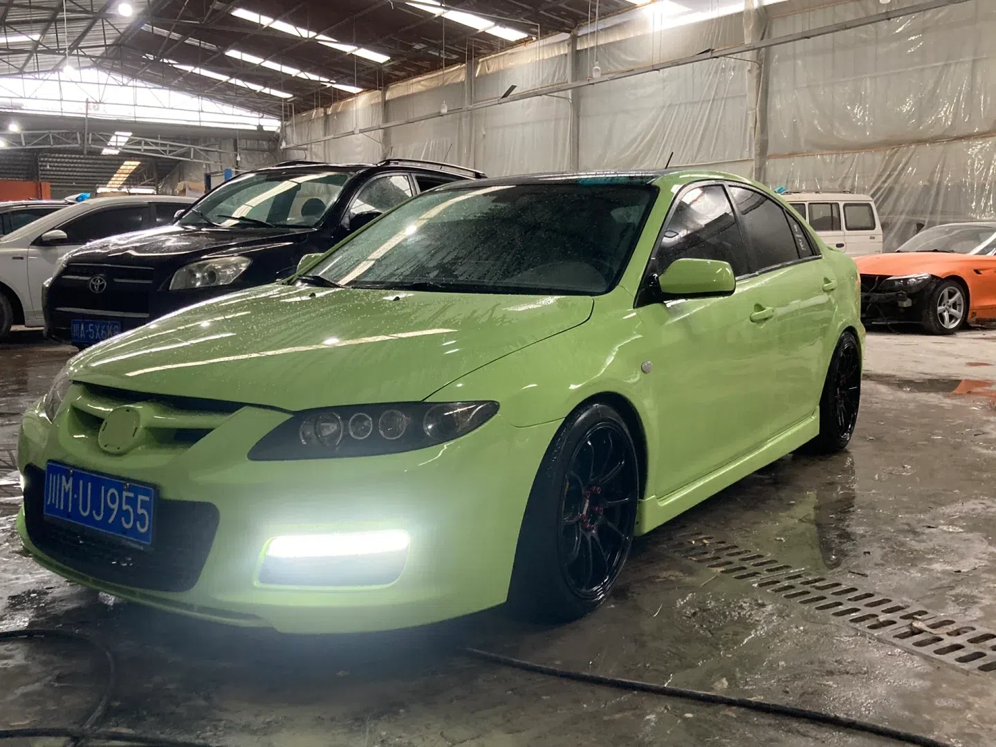 马自达6内外喷漆改色案例vantage