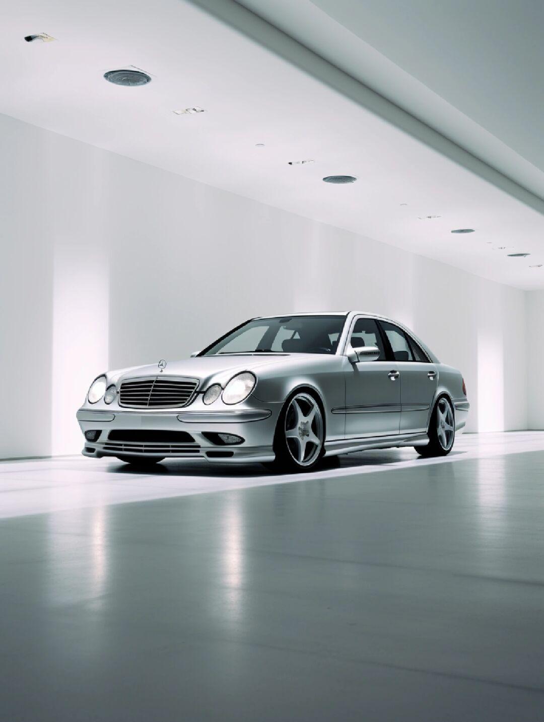 这样的工业金属风奔驰e55 amg也泰酷辣!