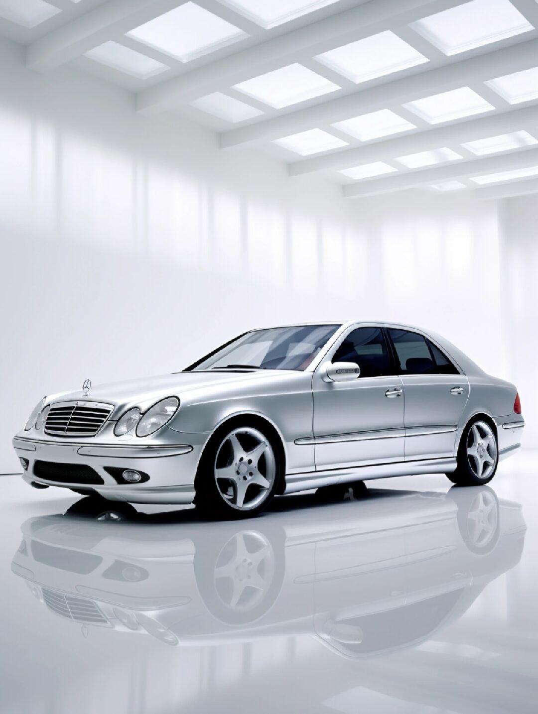 这样的工业金属风奔驰e55 amg也泰酷辣!