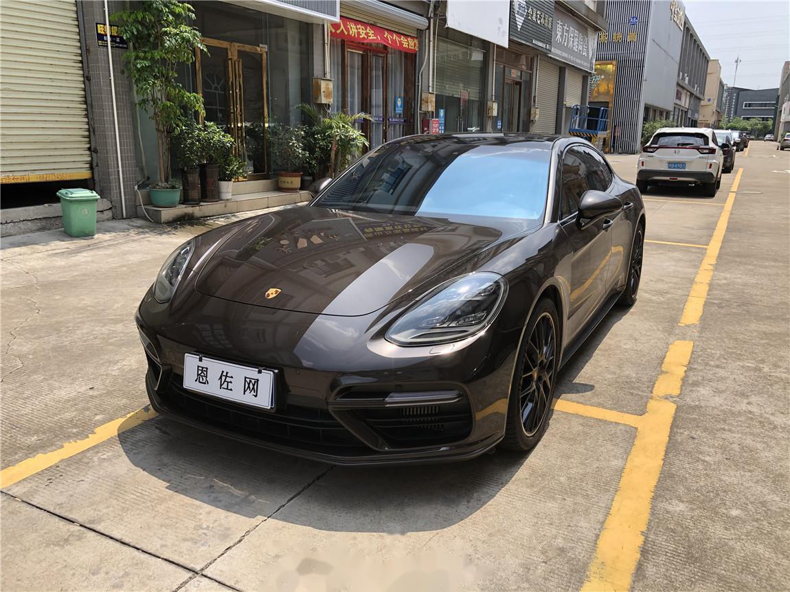 保时捷 panamera turbo 棕外/玛莎拉红 2019年上牌,行驶了31