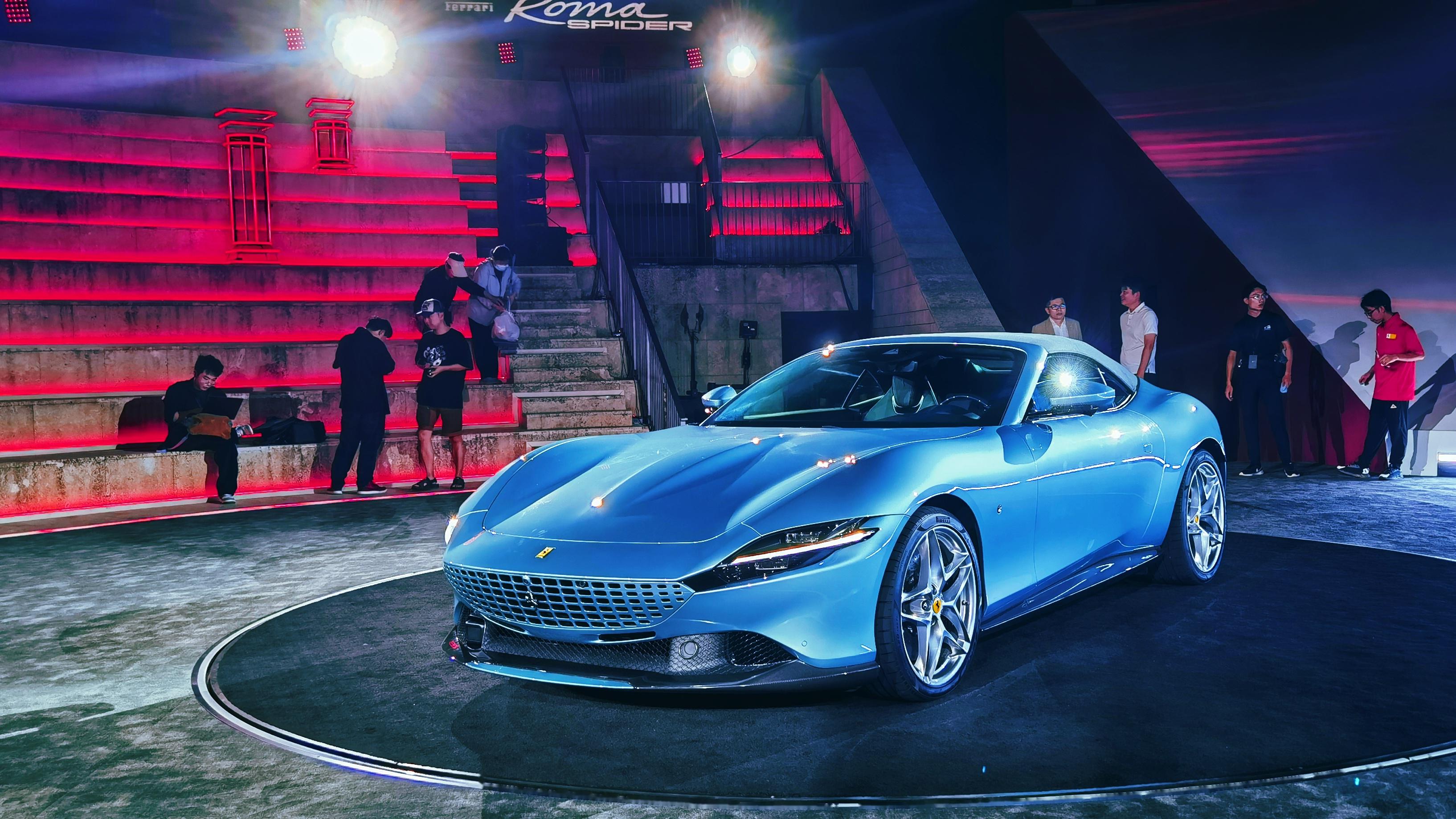 ferrari roma spider 多角度感受一下法拉利roma spide