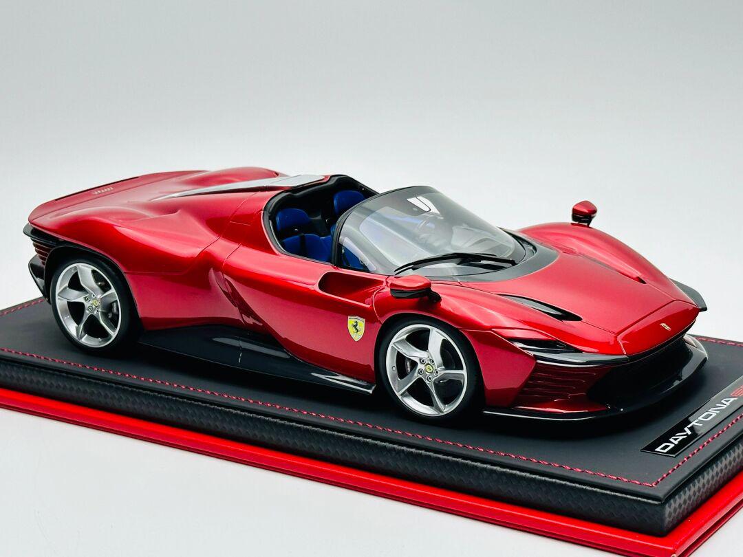 mr 1/18 法拉利 sp3汽车模型 金属红到货