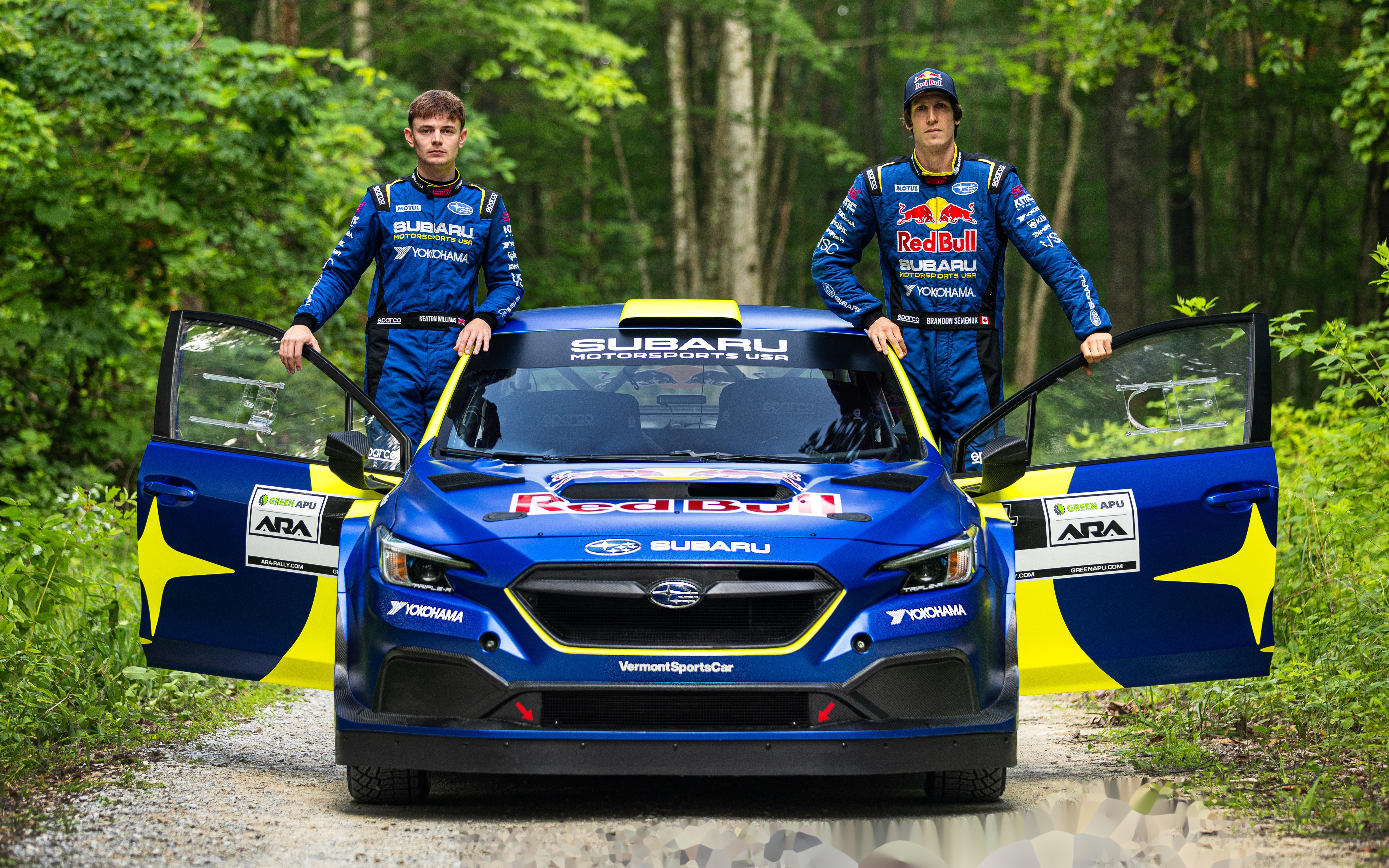 932024 斯巴鲁 wrx rally car 经典拉力蓝涂装上身,2.0t水