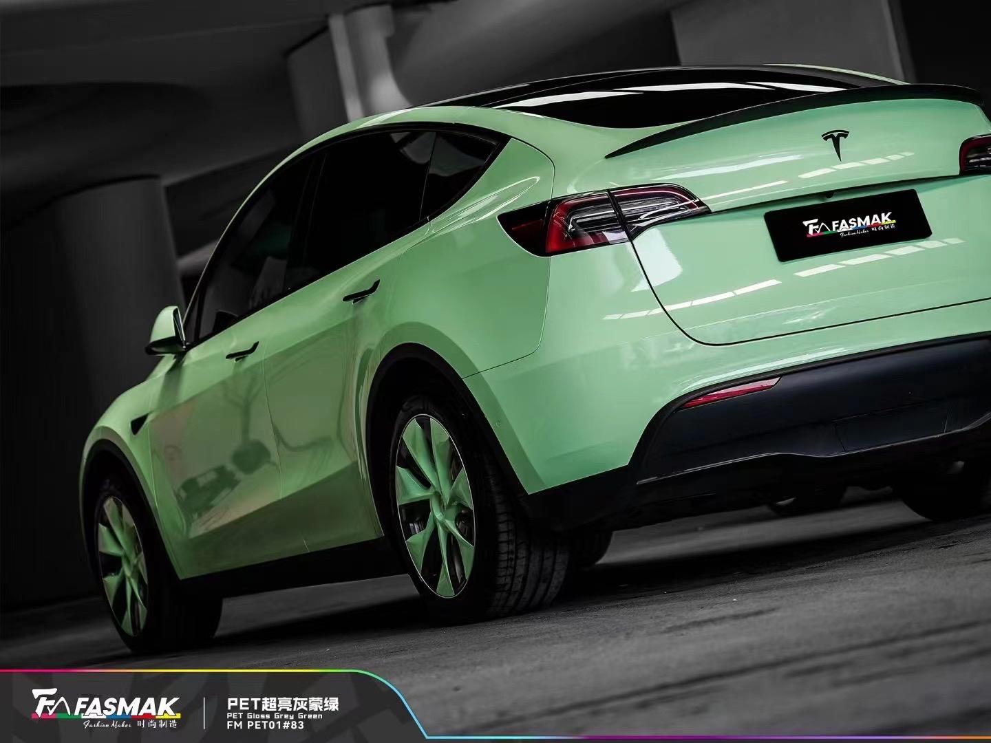 丨 高分子pet超亮灰蒙绿 时尚制造车身膜 你需要一点酷!