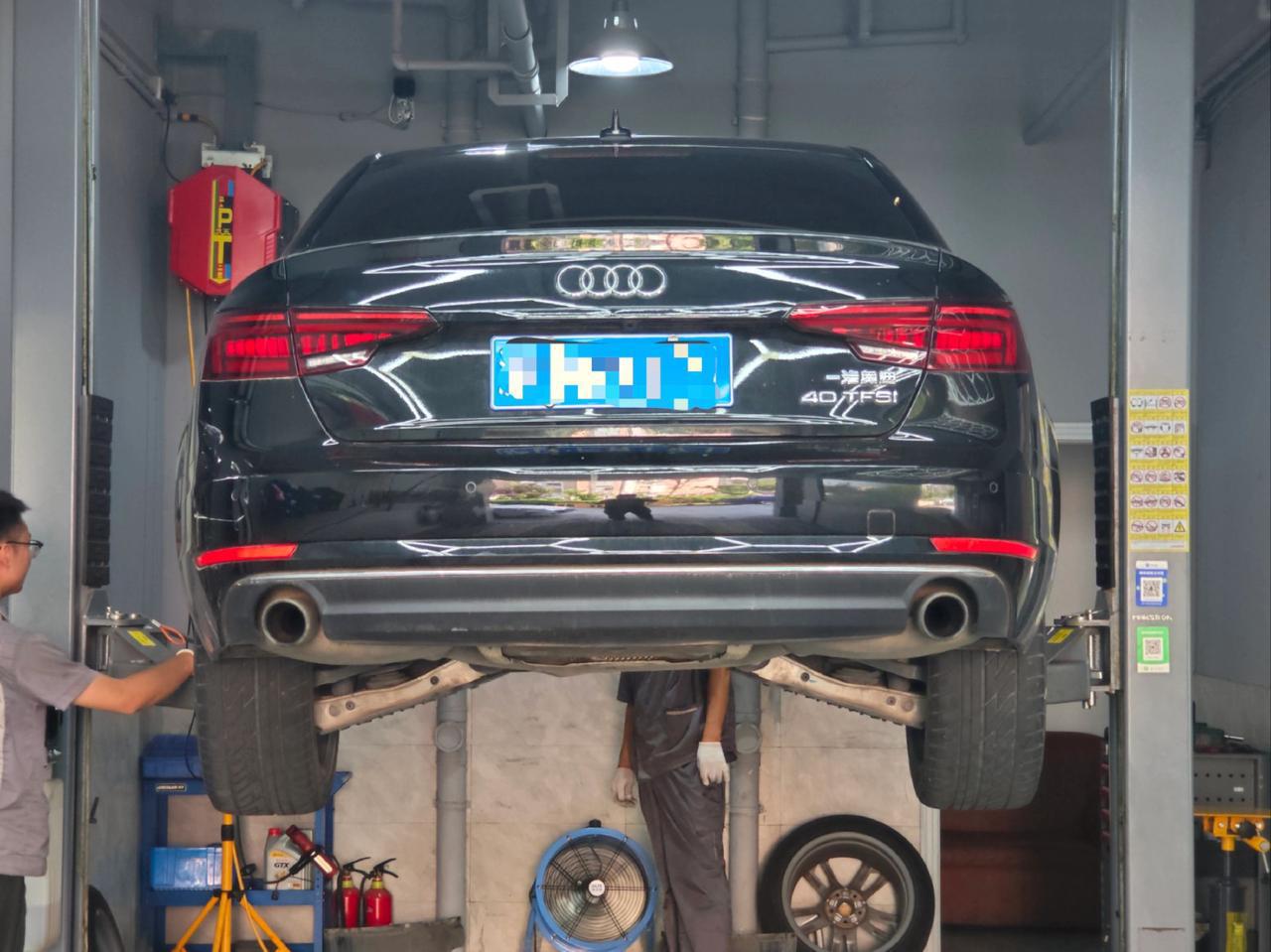 奥迪q7 3.0t 混合喷射汽油发动机更换原厂废气阀,奥迪a4l b9 6万公里