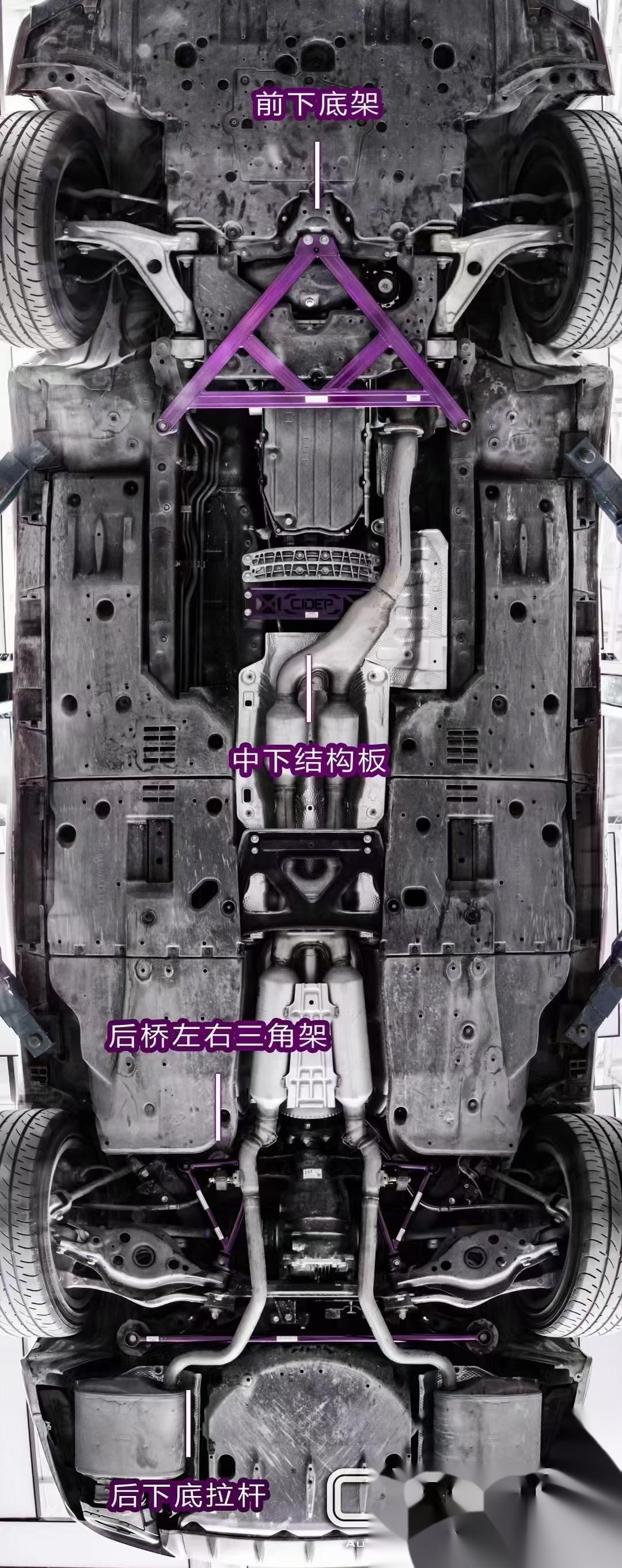 雷克萨斯gs300 狮特加强件装车 整个底盘扎实不松散