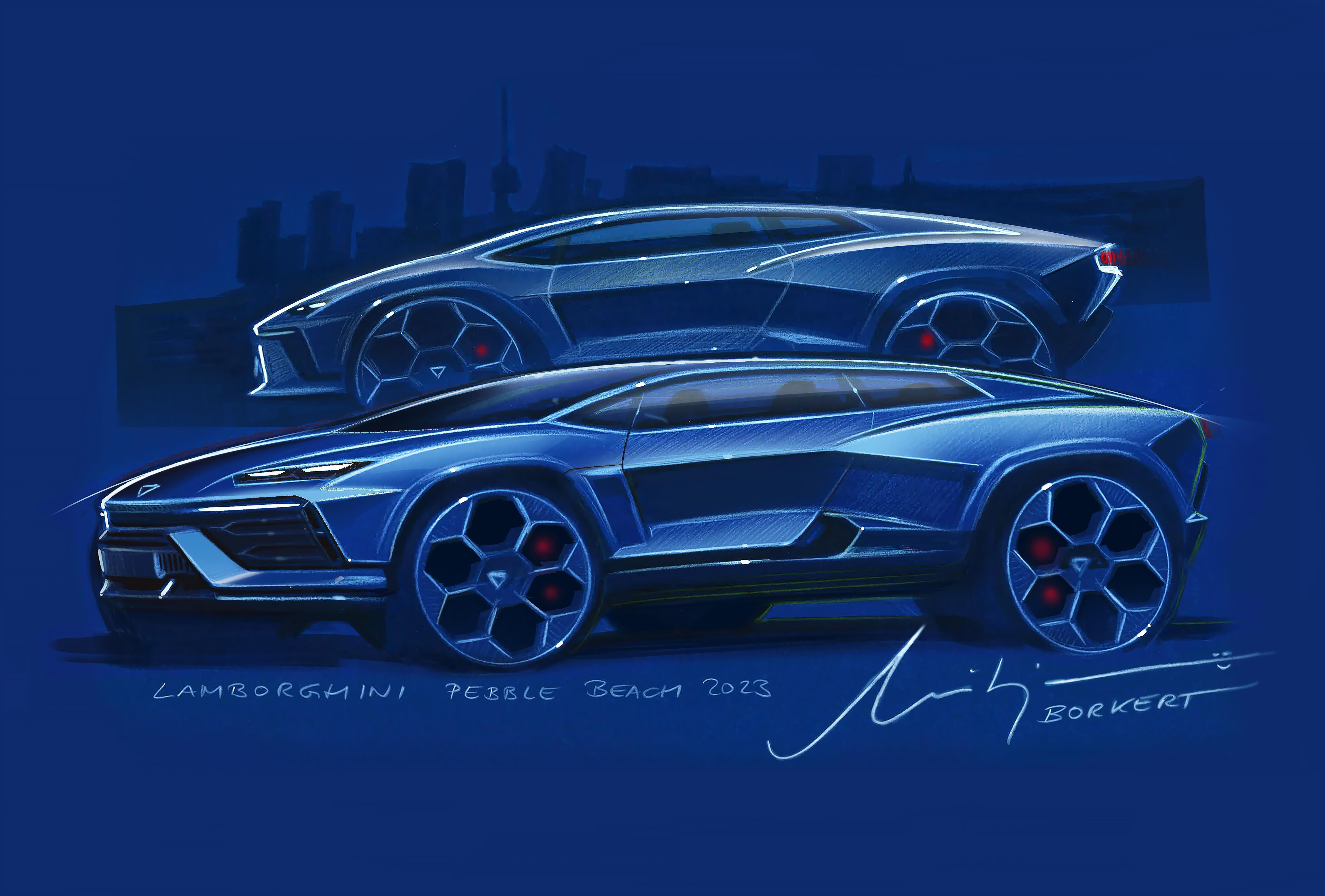 ultra gt 兰博基尼超级纯电gt 概念车设计稿 lamborghini l_汽车杂谈