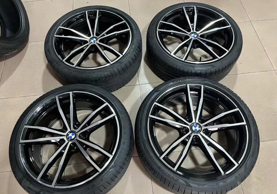 19寸原厂拆件一套3系791m轮毂轮胎 前后配置 适合:3系,5系,7系等车型