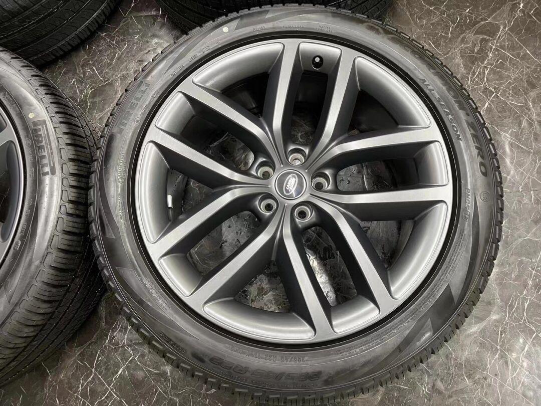 路虎揽胜运动 最新款进口原厂22寸轮毂正品新车拆下 连原配倍耐力轮胎