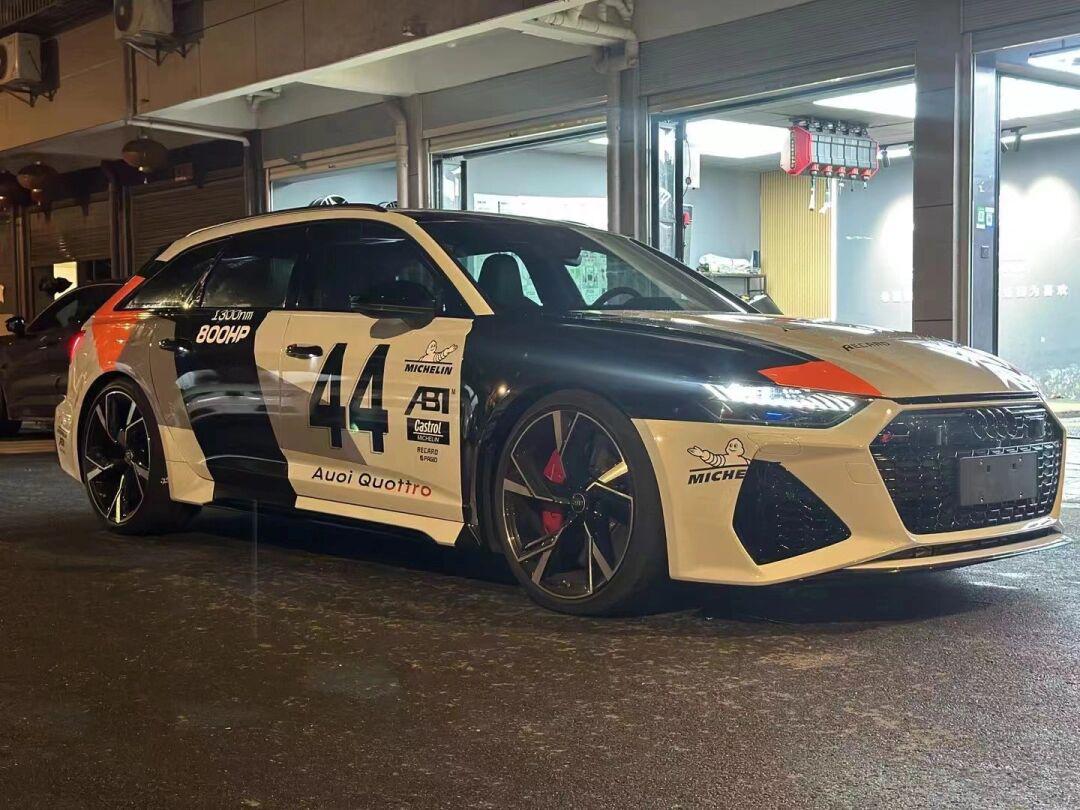 奥迪rs6改色定制涂装