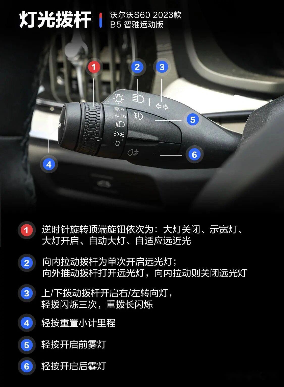 沃尔沃s60按键详细说明书,快来收藏啦!
