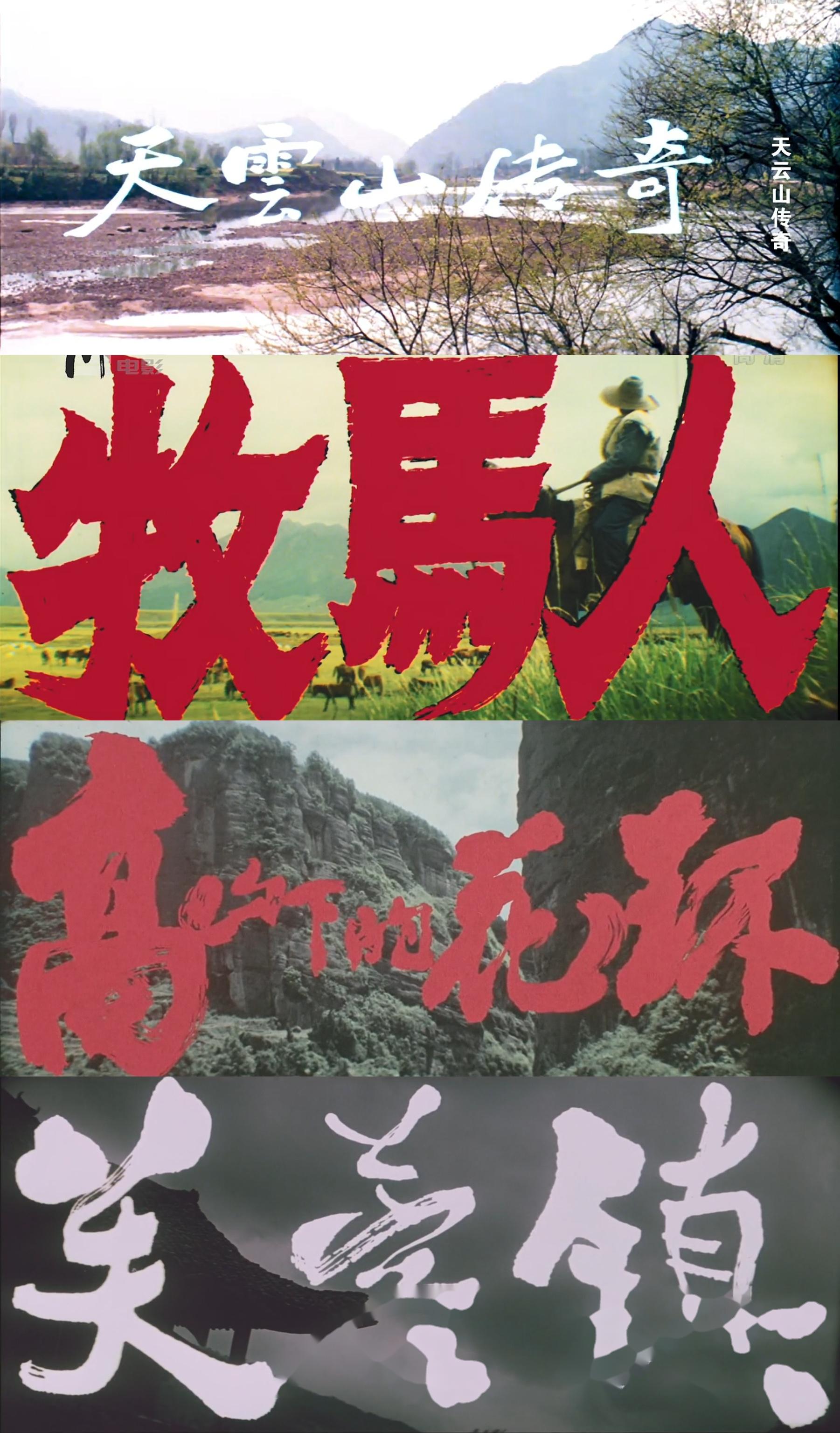 谢晋电影:1981天云山传奇,1982牧马人,1984高山下的花环,1987芙蓉