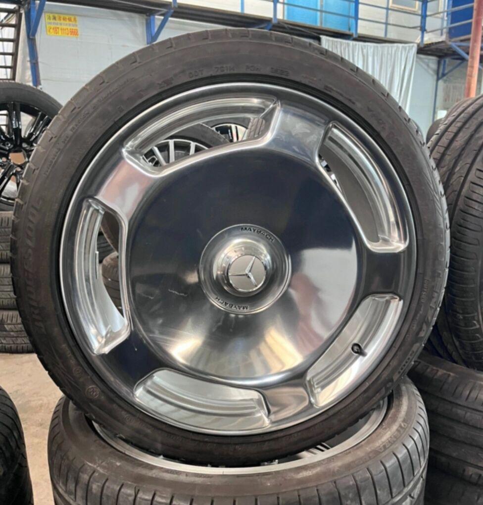 20寸奔驰s级迈巴赫s680大饼轮毂