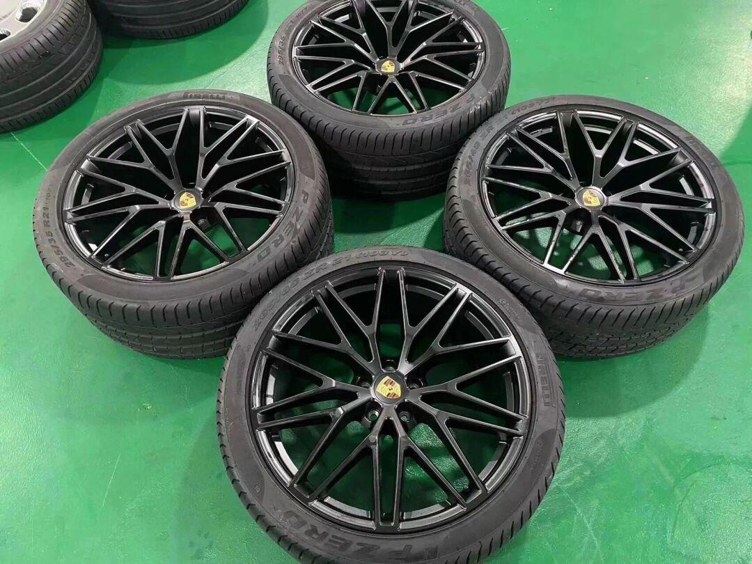 macan换上gts轮毂效果太赞啦