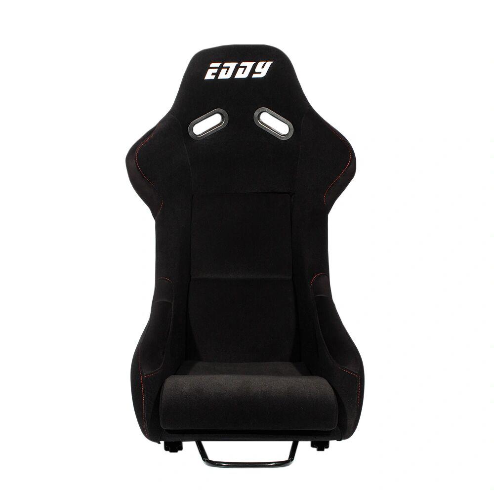 eddy赛车座椅型号:一体桶布料:黑色绒布