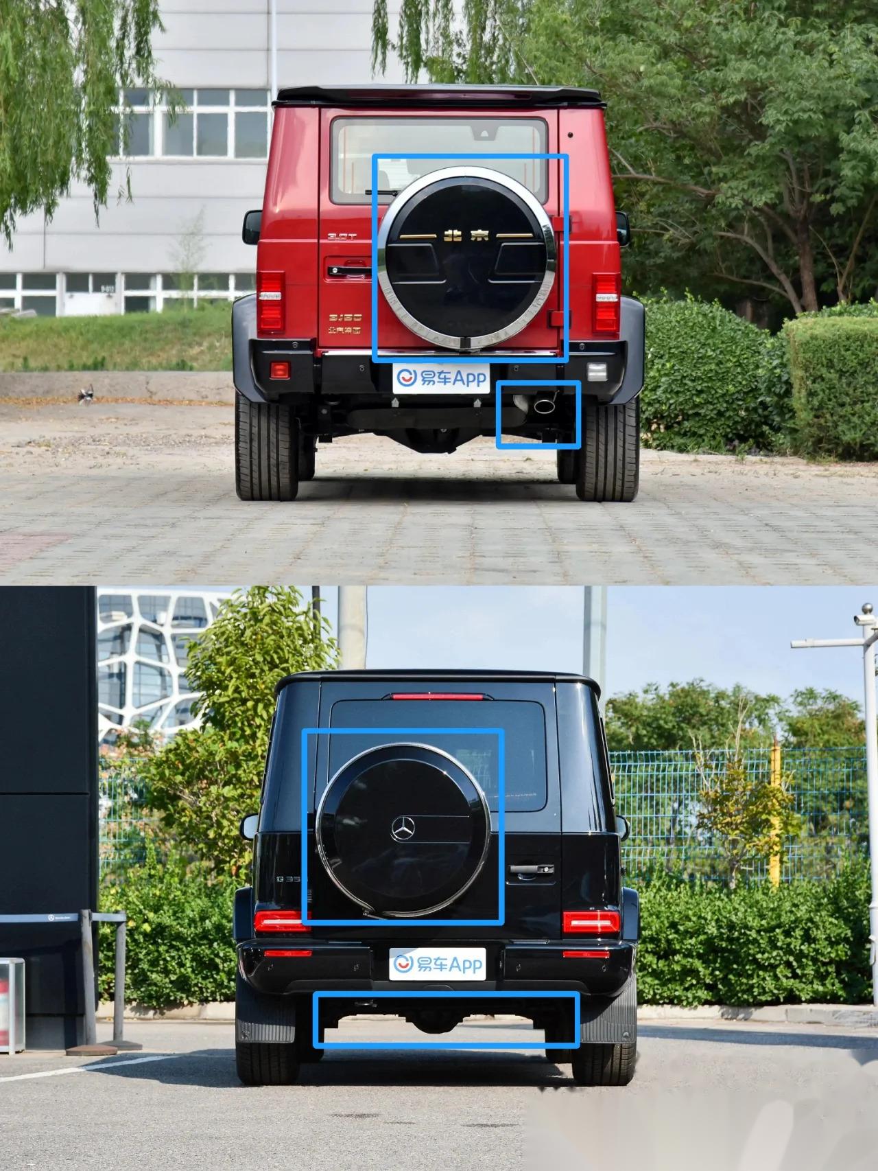 30w的北京bj80和184w的奔驰大g怎么分辨?