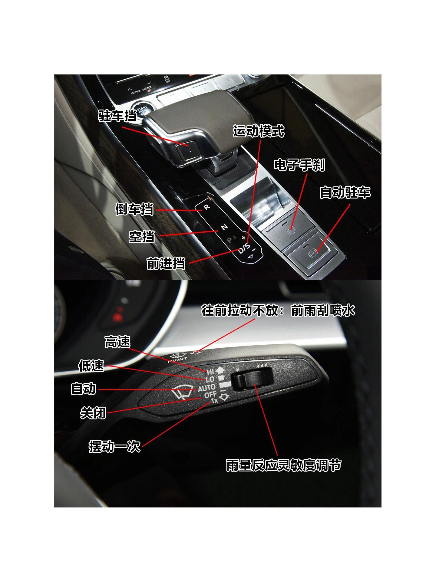 奥迪a8按键说明