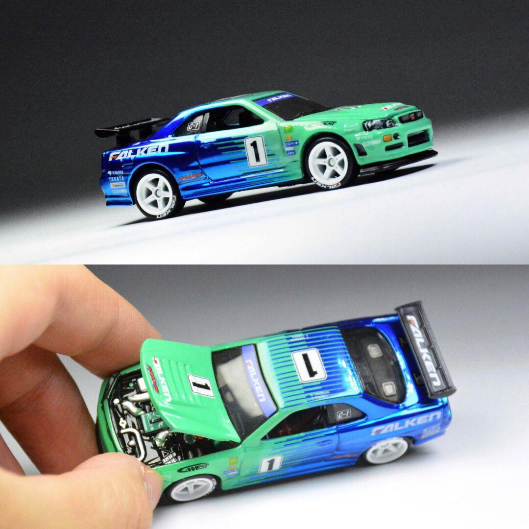 风火轮改装rlc尼桑r34gtr飞劲赛车